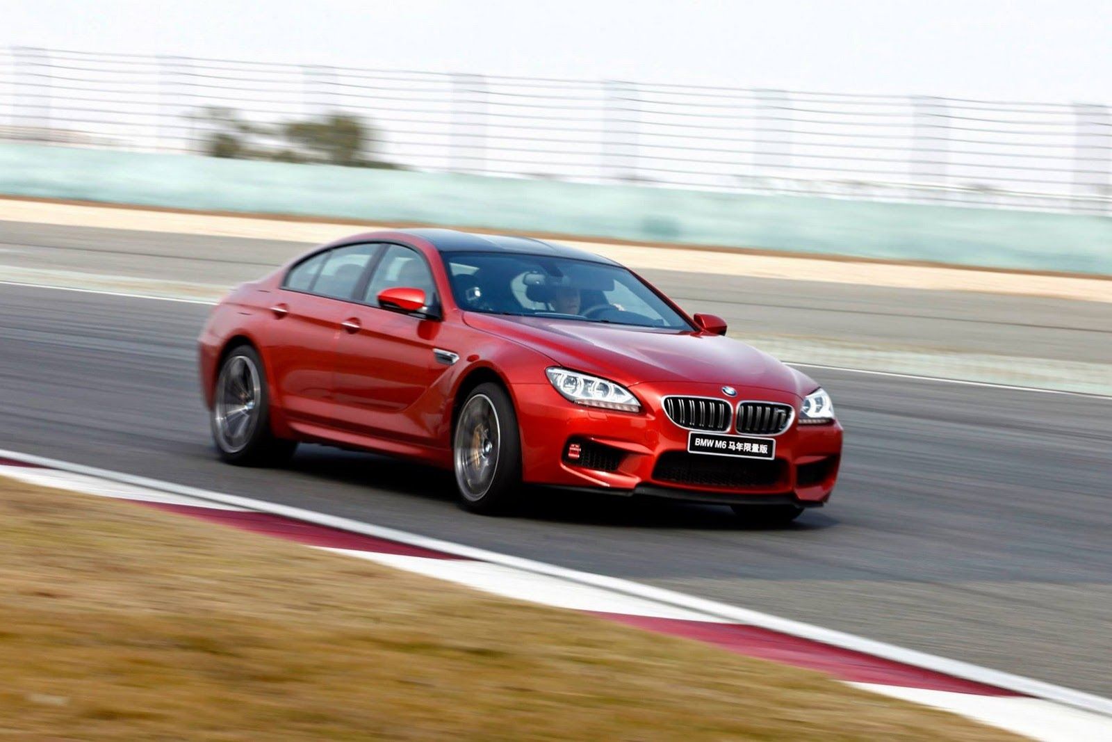 BMW M6 on a racetrack 