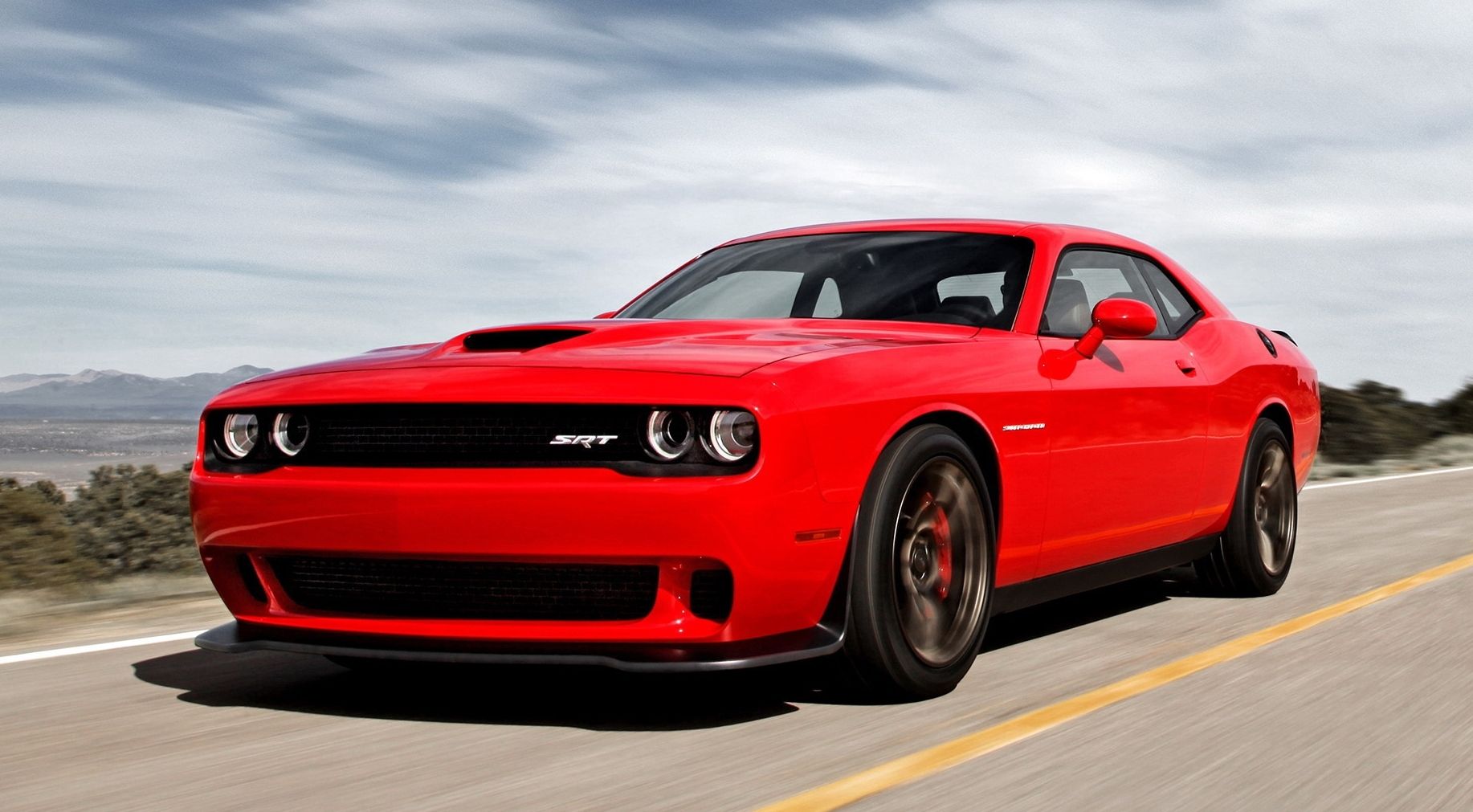 Red 2015 Dodge Challenger SRT Hellcat