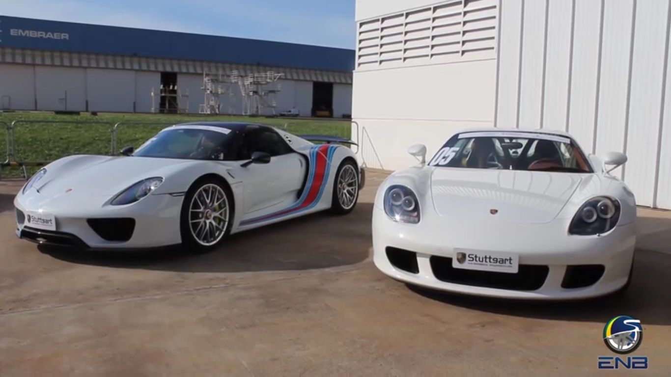 Porsche Carrera GT Vs. Porsche 918 Spyder: Video