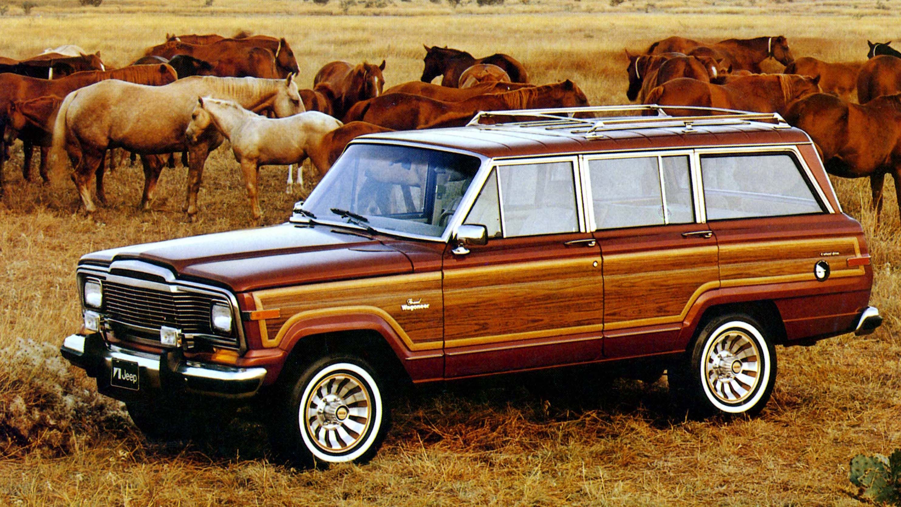 1963-1991 Classic Jeep Wagoneer parked