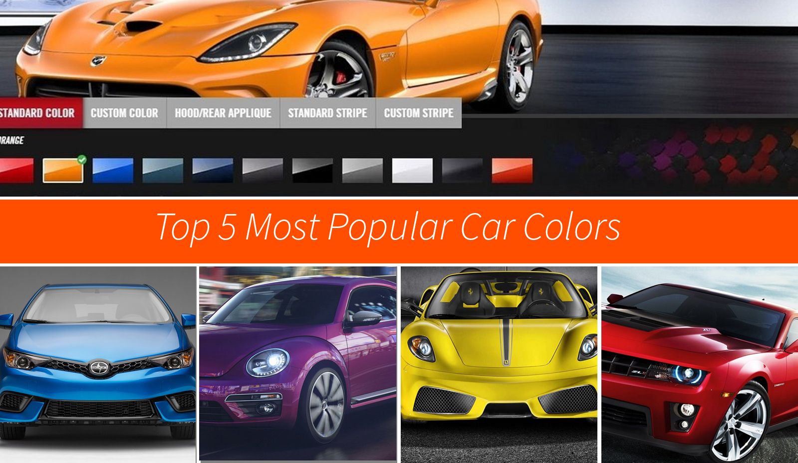 What Are the Most Popular Car Colors?