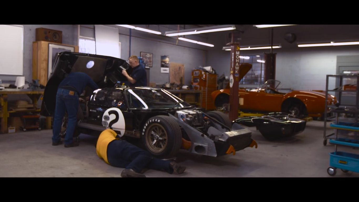Ford GT40 under repairs