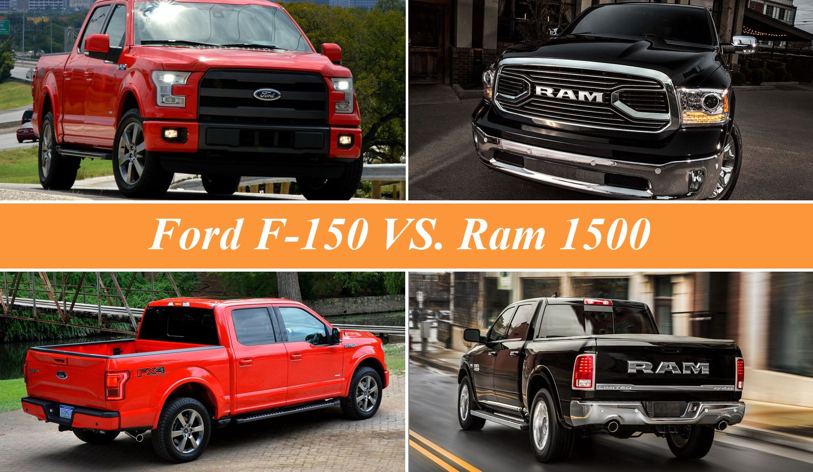 2017 2016 Ford F-150 vs. 2016 Ram 1500