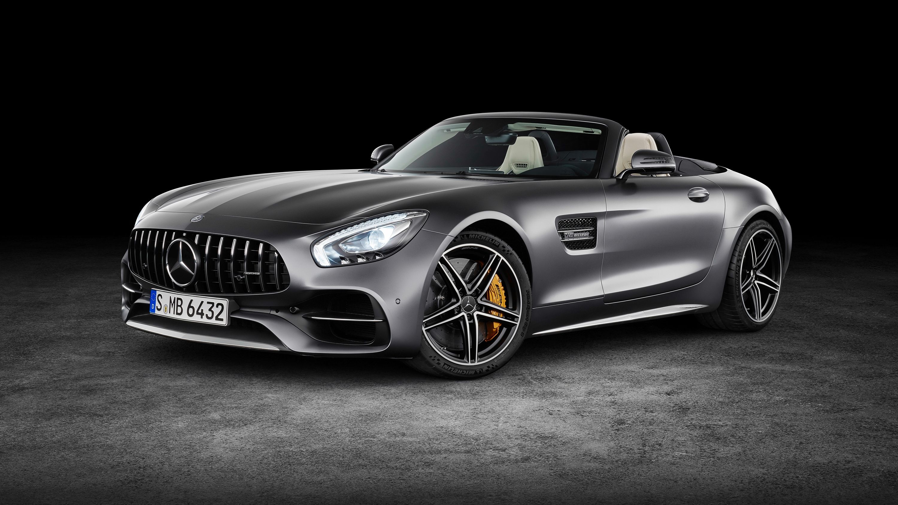 Silver 2018 Mercedes-AMG GT C Roadster