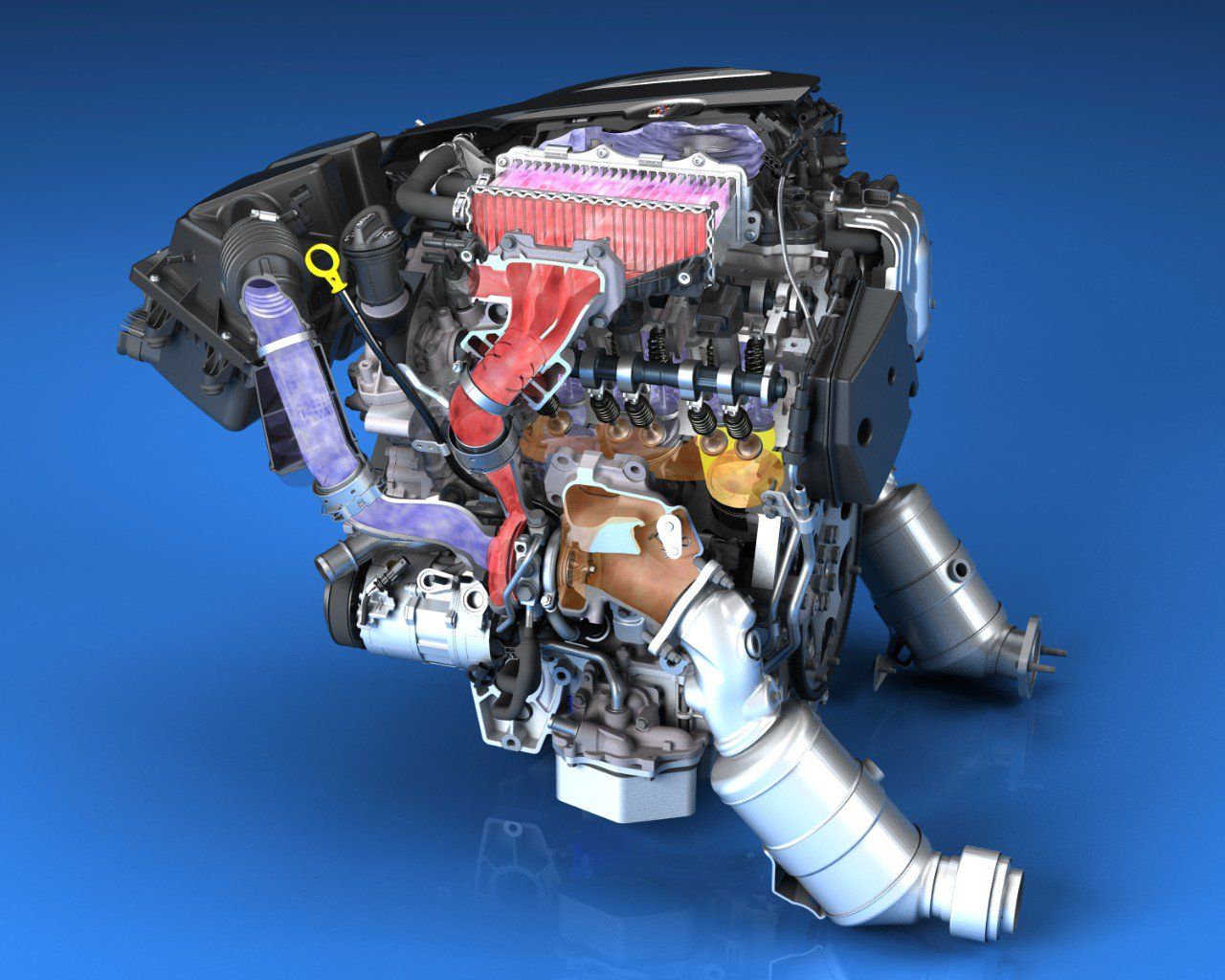 More CAD Images Show the Mid-Engined, C8 Corvette’s Twin-Turbo, DOHC ...