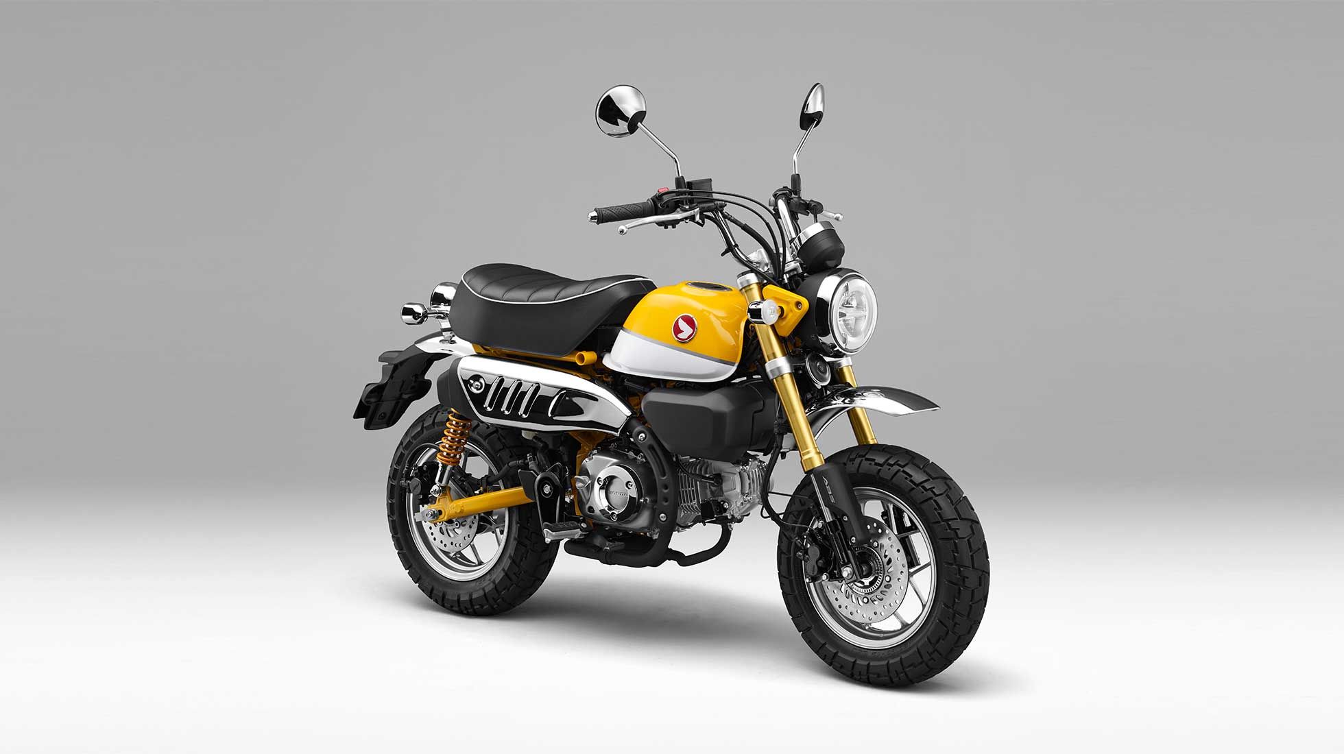Honda Monkey Yellow on White Background