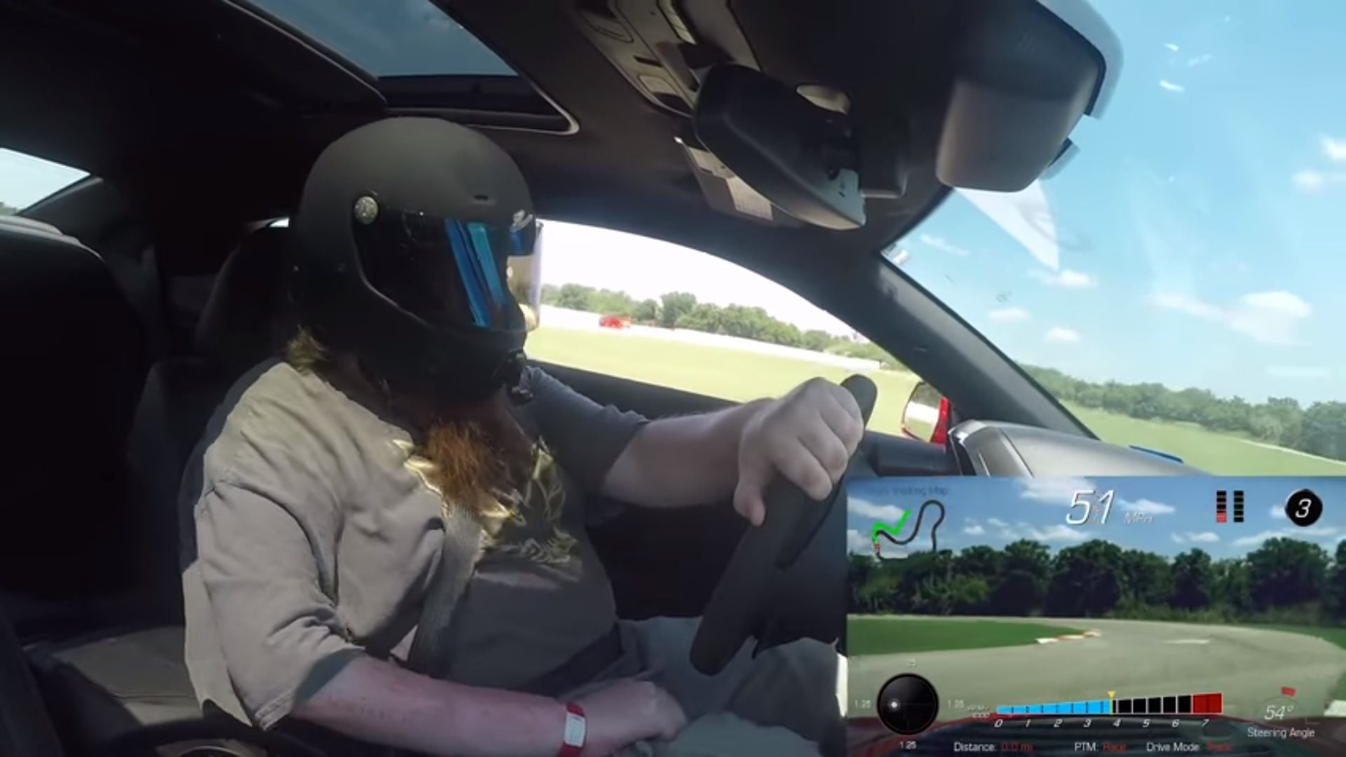 Watch The Side Curtain Airbags of the 2018 Camaro ZL1 Deploy While Driven on the Track