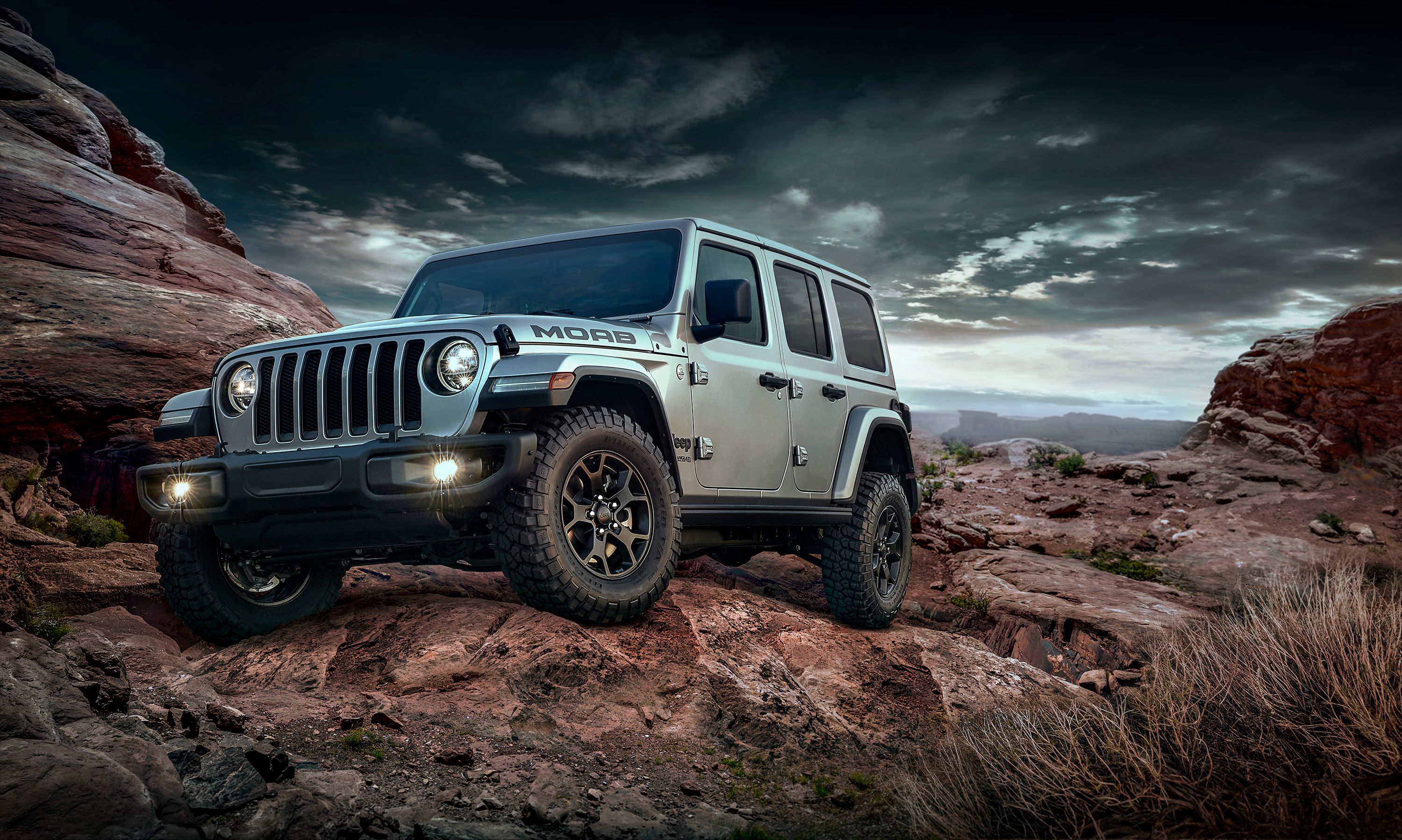 Jeep Wrangler Rubicon in the desert