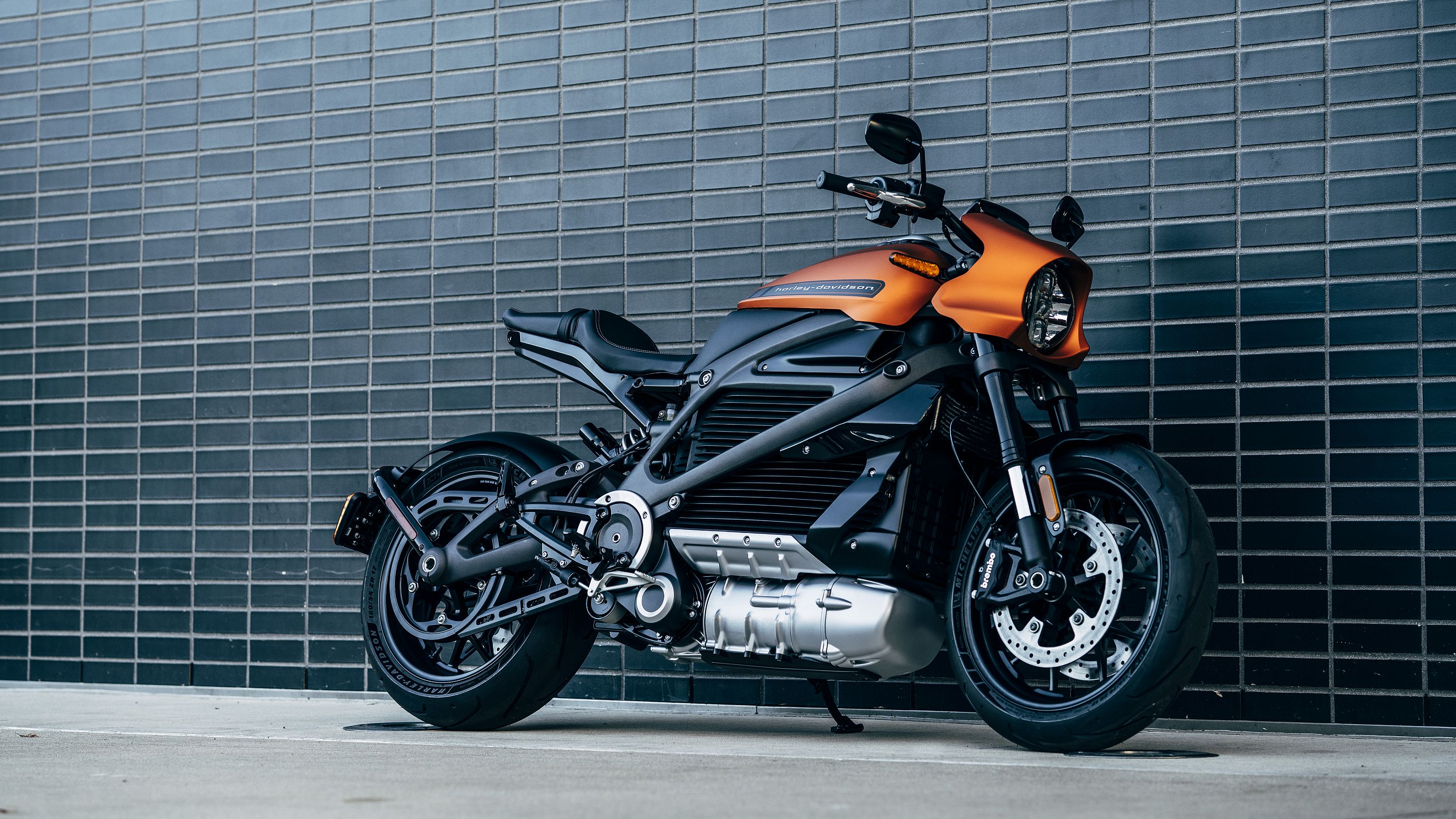 Harley-Davidson's All-Electric LiveWire orange