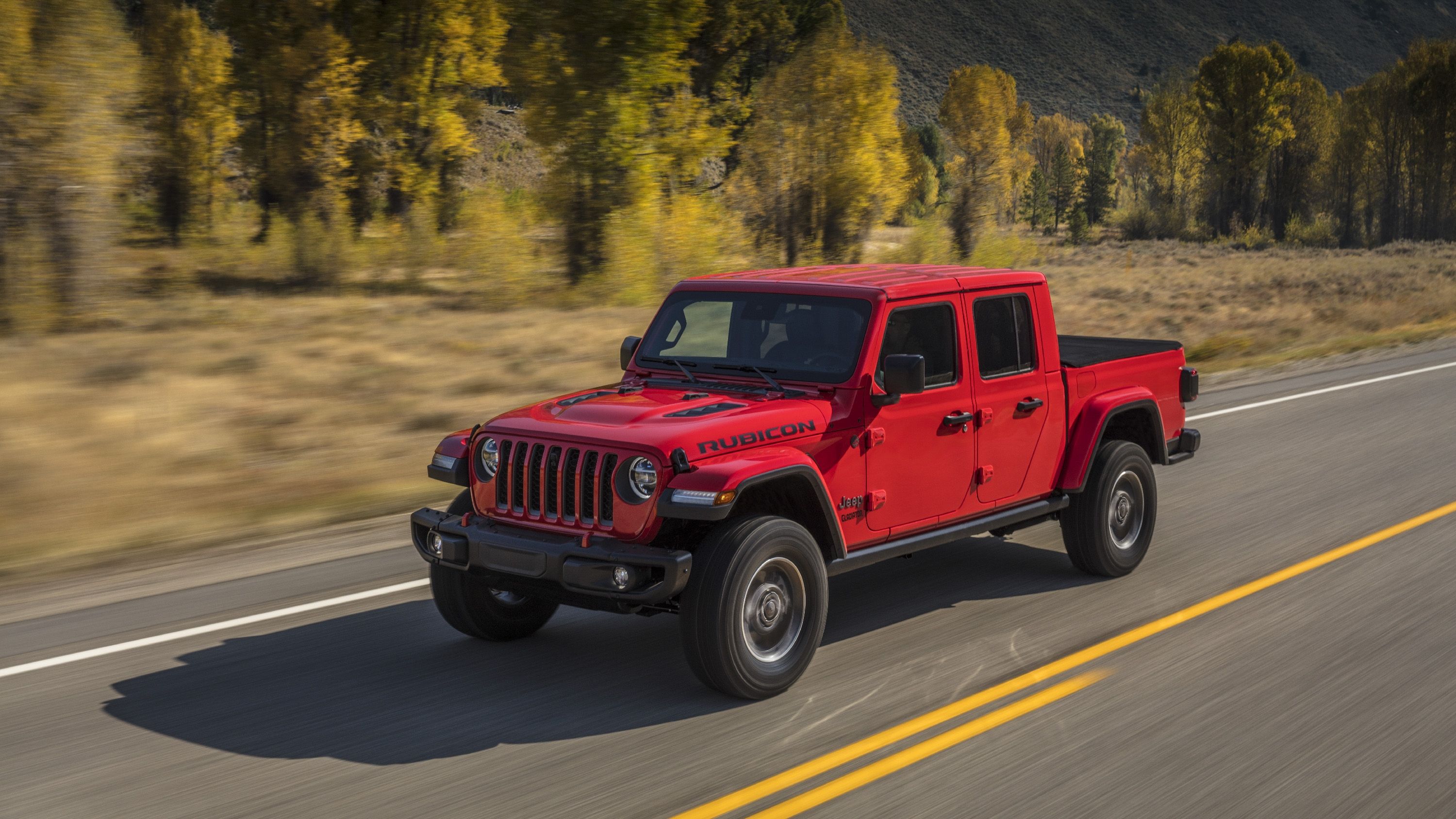 Red Jeep Gladiator 