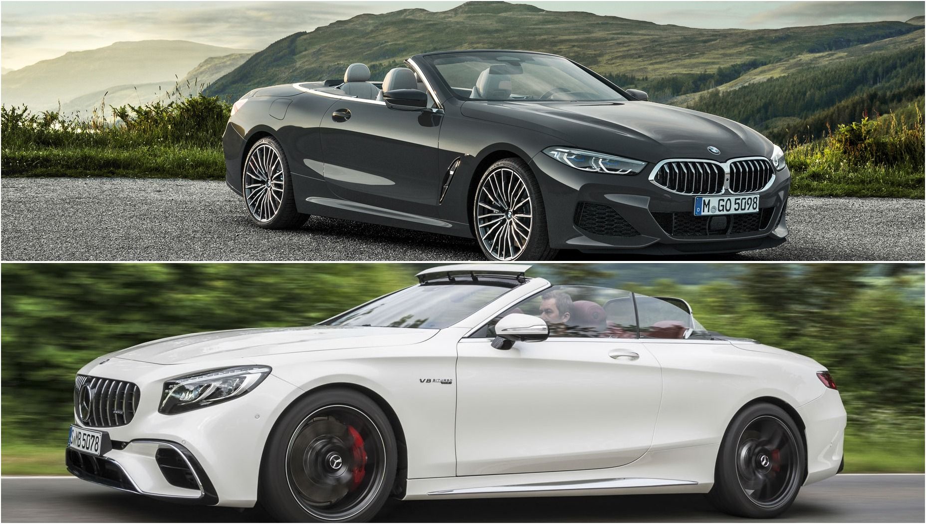 2019 BMW 8 Series Convertible vs 2019 Mercedes-AMG S63 Cabriolet