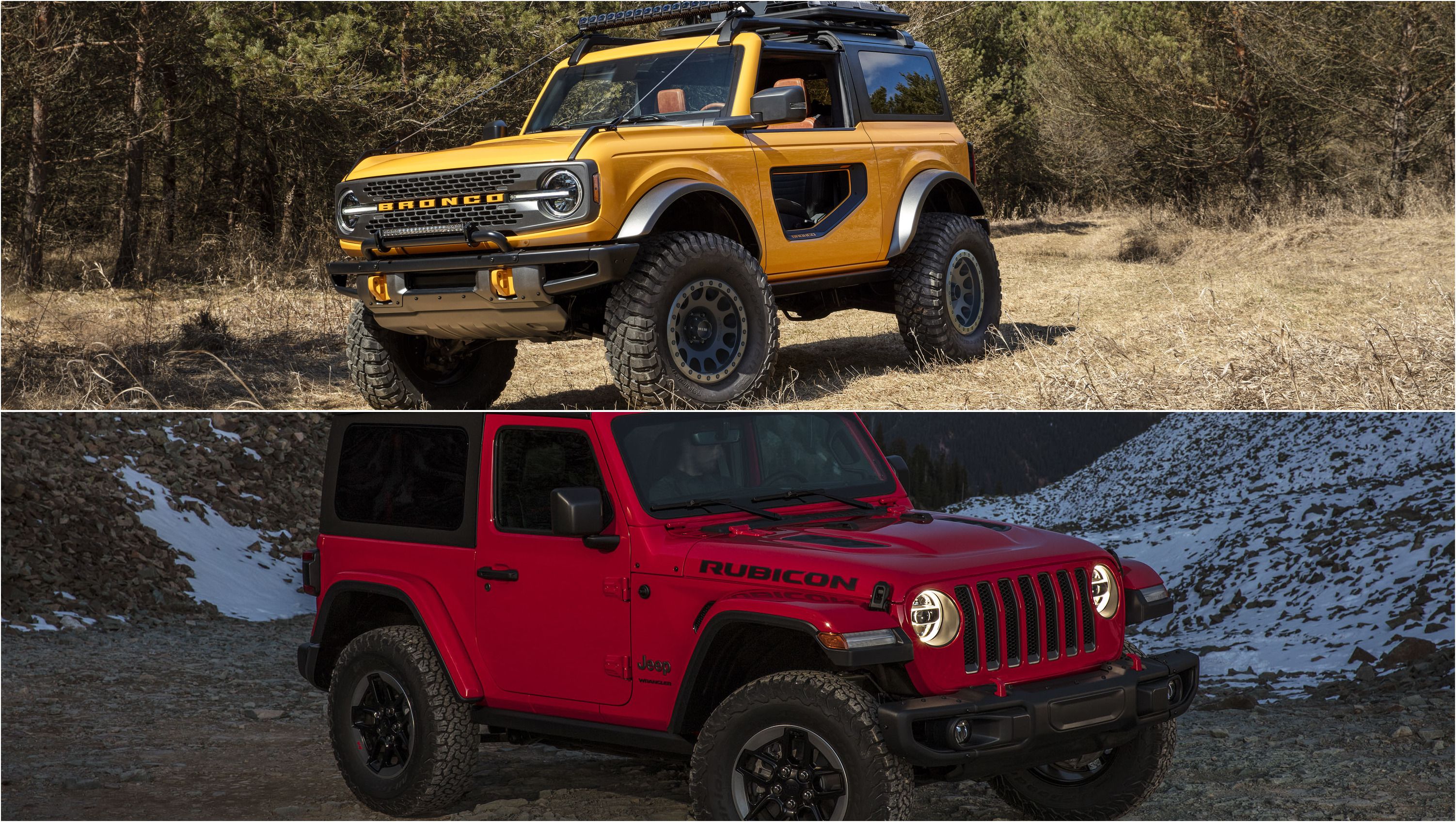 Ford Bronco vs. Jeep Wrangler