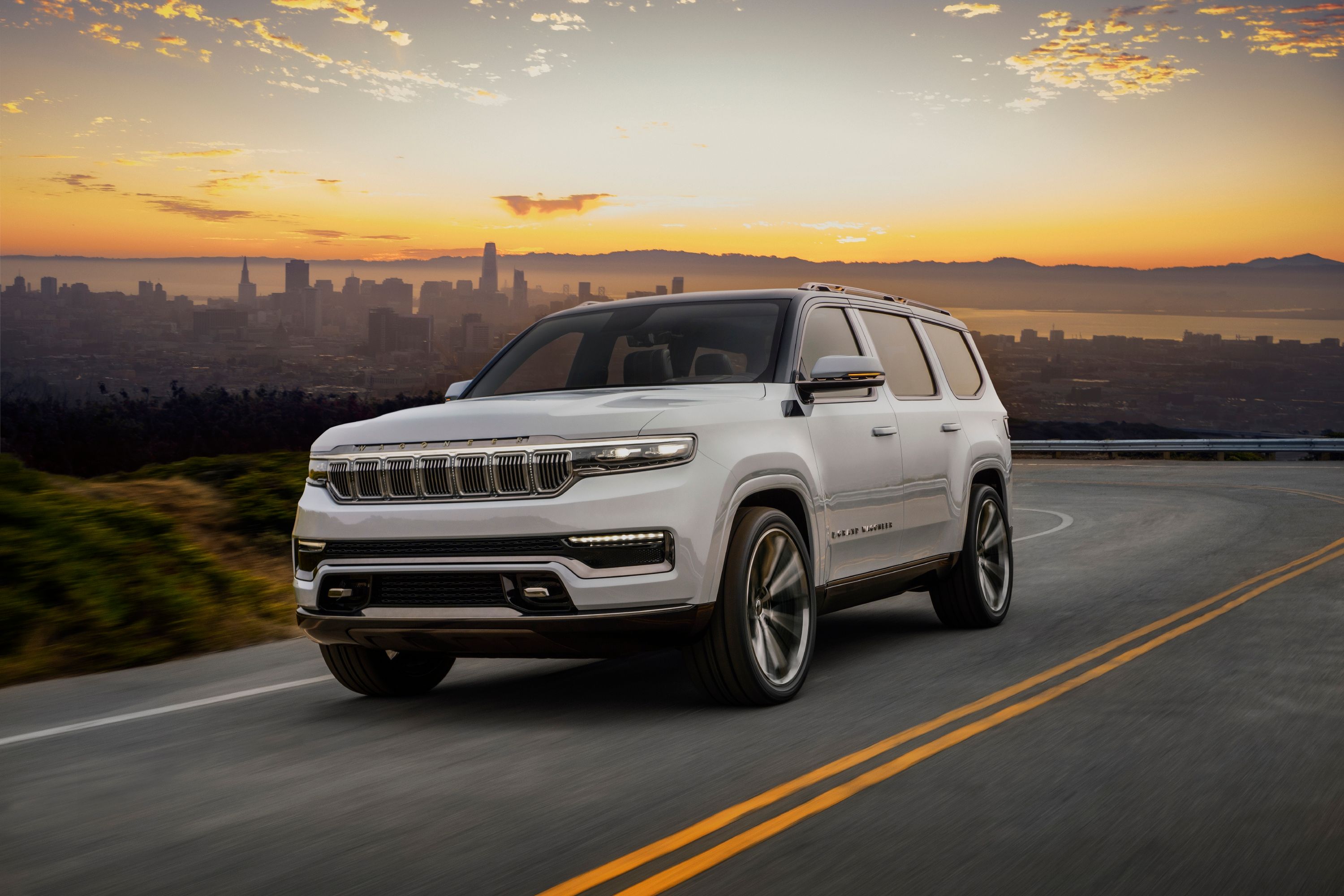 2022 Jeep Grand Wagoneer driving