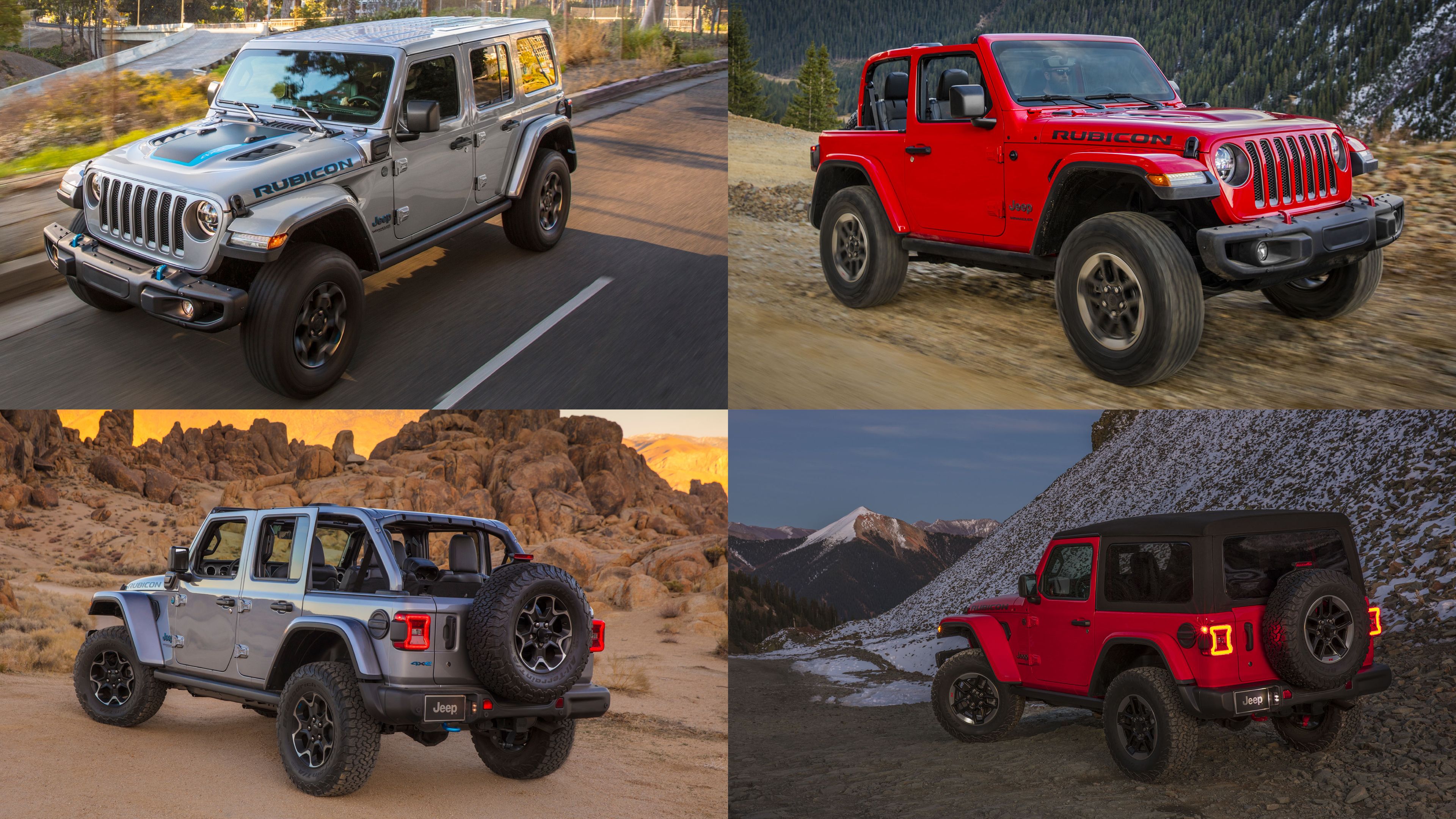 Jeep Wrangler Rubicon versus Jeep Wrangler Rubicon 4xe