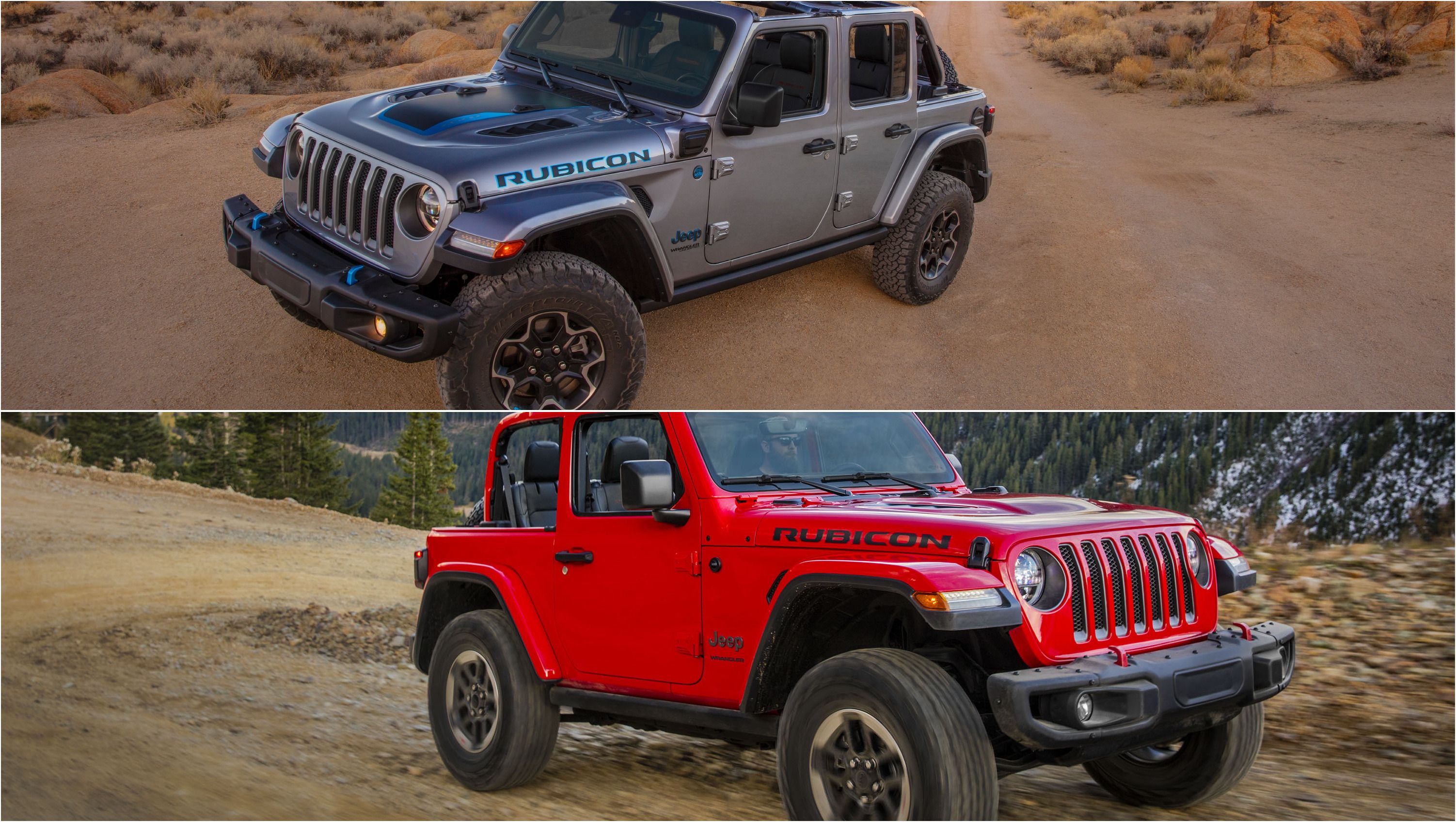 Jeep Wrangler Rubicon versus Jeep Wrangler Rubicon 4xe