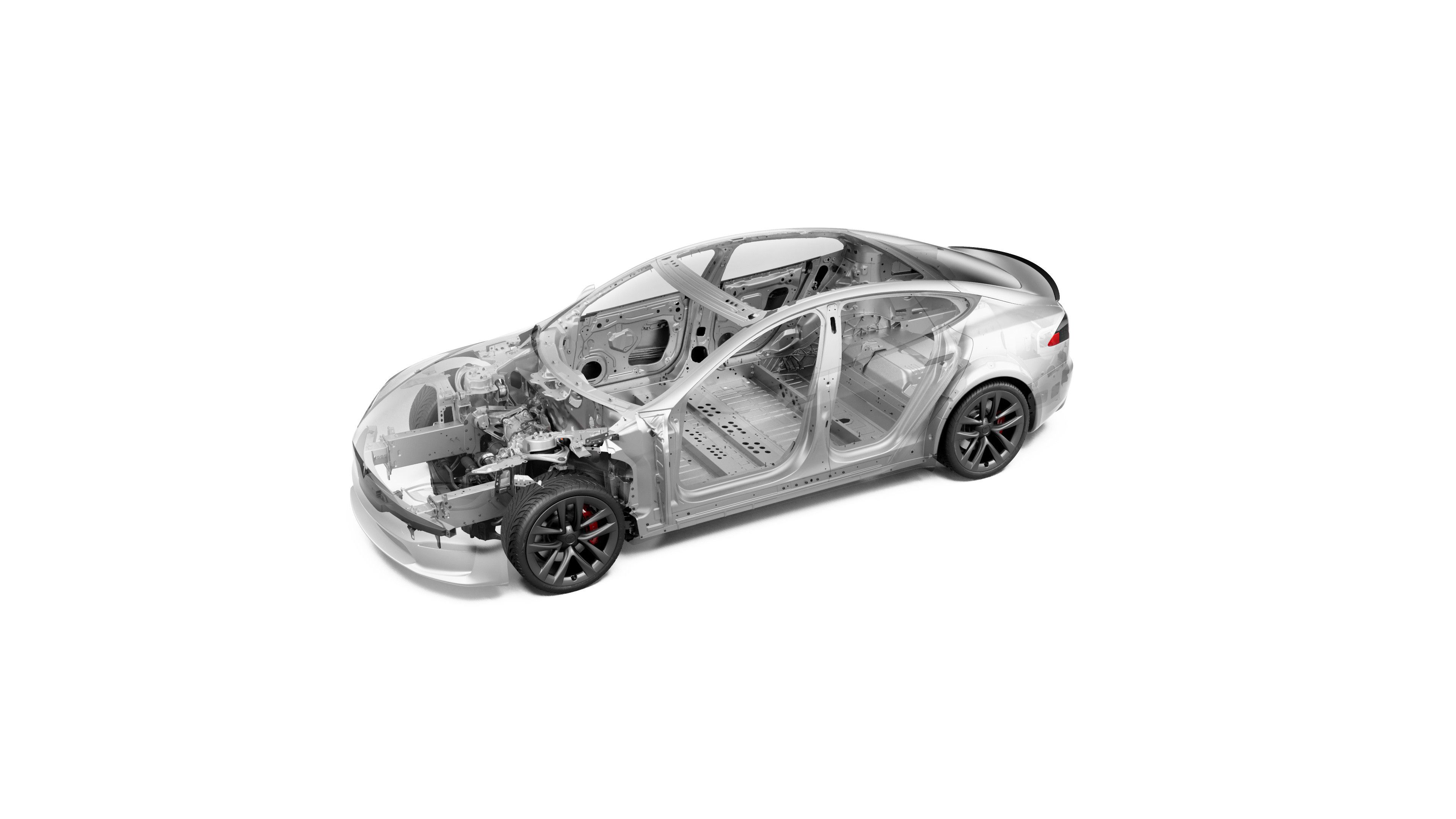 2022 Tesla Model S Plaid Chassis