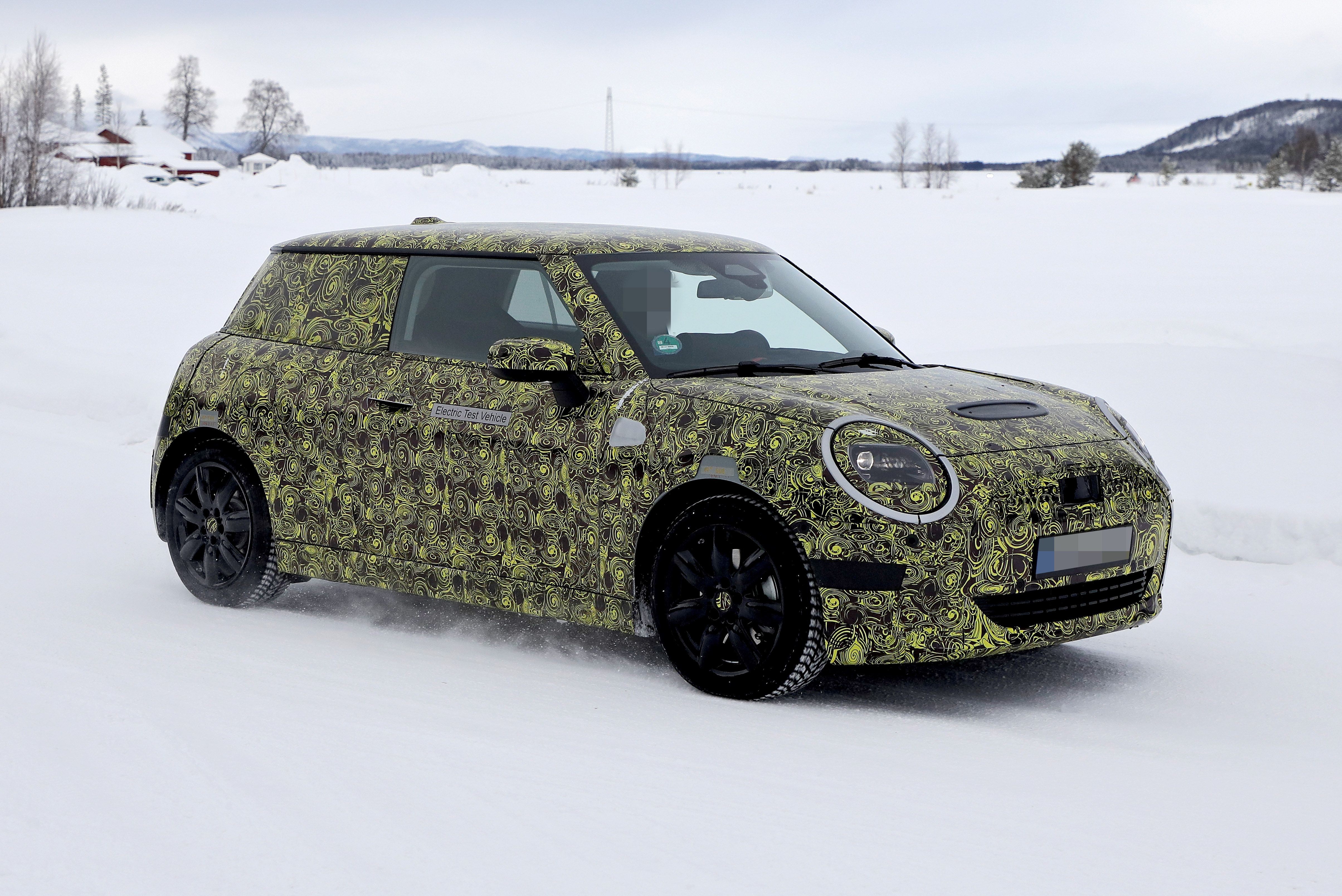 The 2023 MINI Cooper EV Prototype Has Been Spied Playing In The Snow