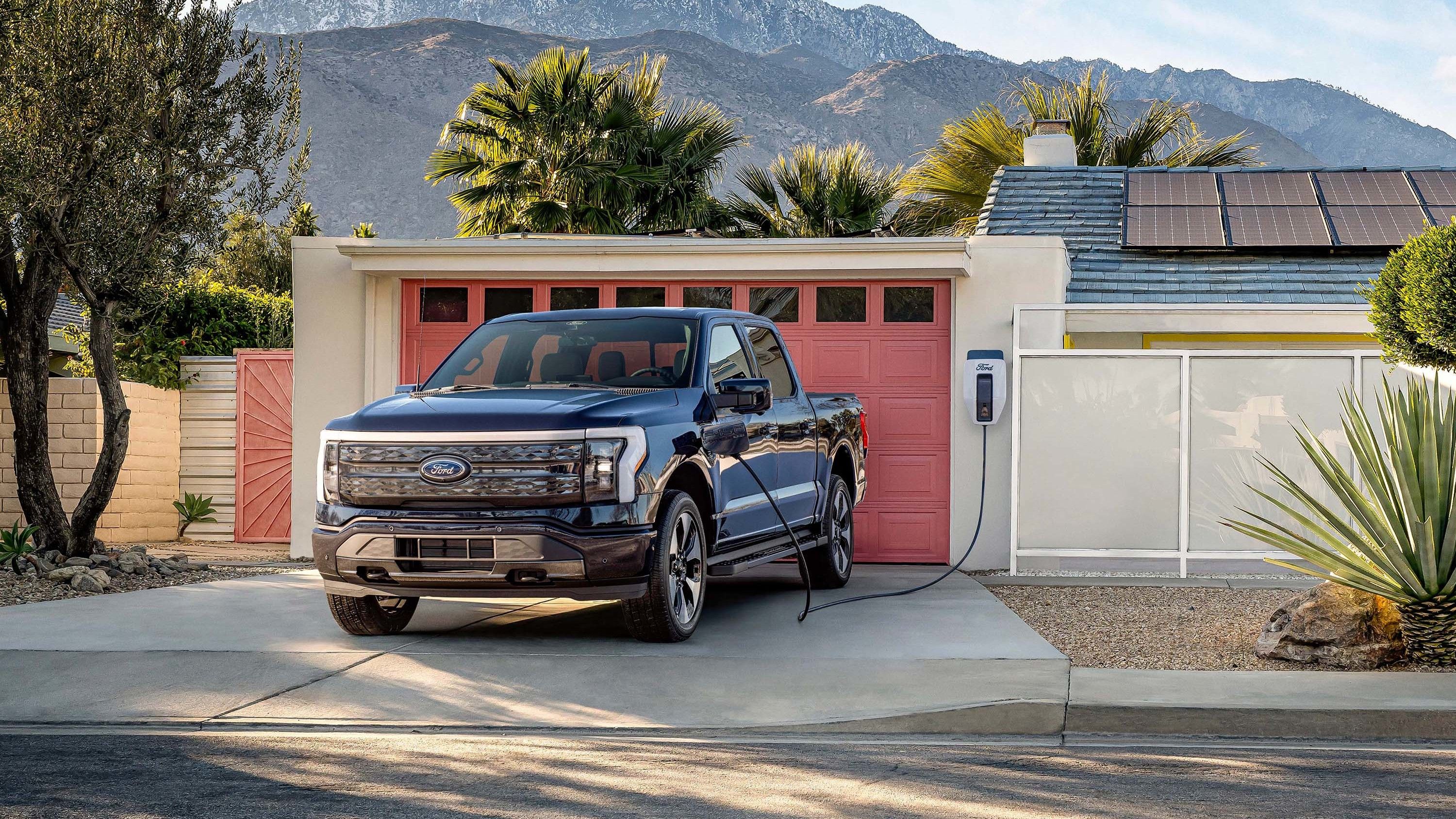 Ford F-150 Lightning while charging