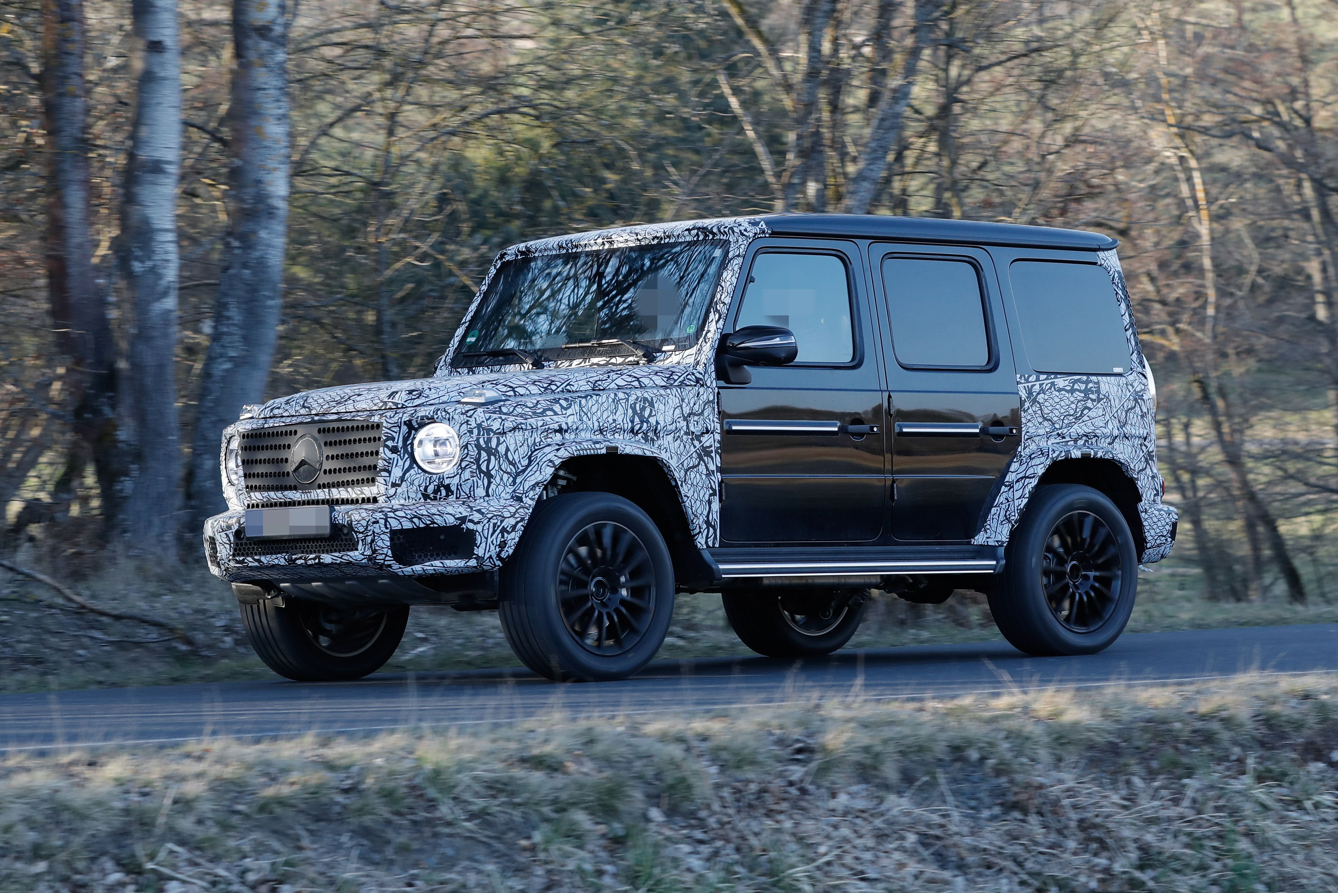 Facelifted 2023 Mercedes G-Class spotted in production bodywork