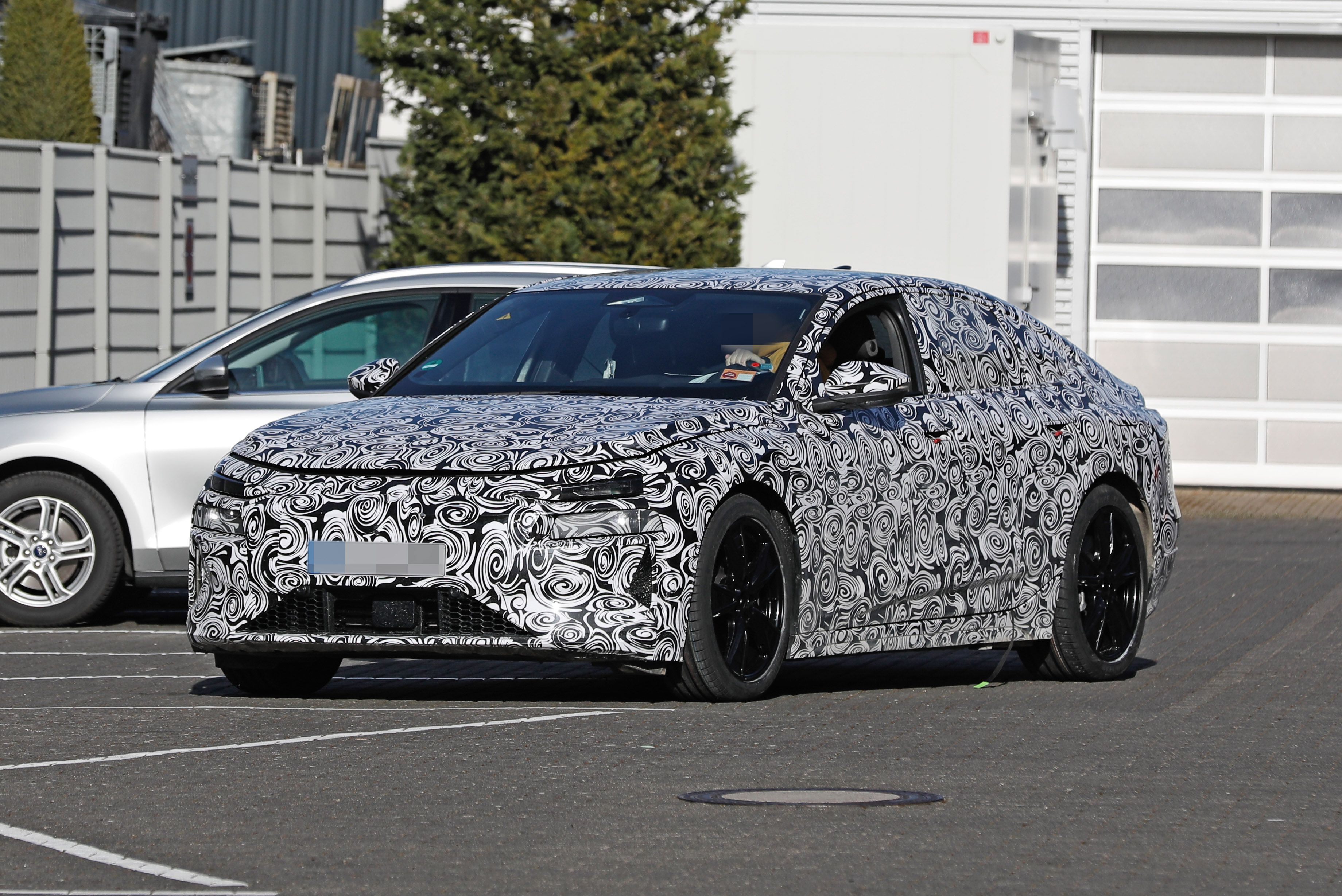 The 2024 Audi A6 e-Tron Prototype Spied Testing At The Nürburgring