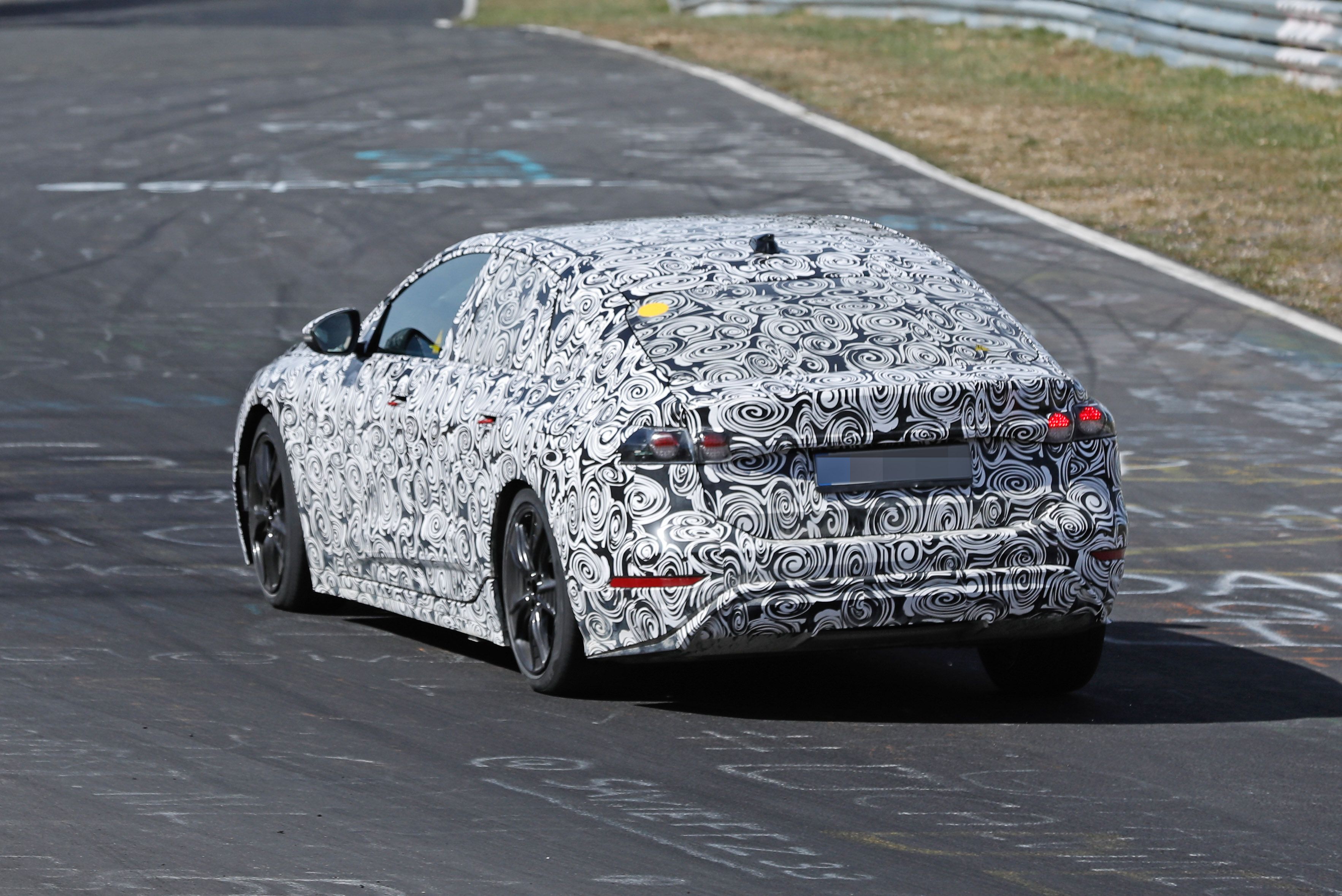 The 2024 Audi A6 e-Tron Prototype Spied Testing At The Nürburgring