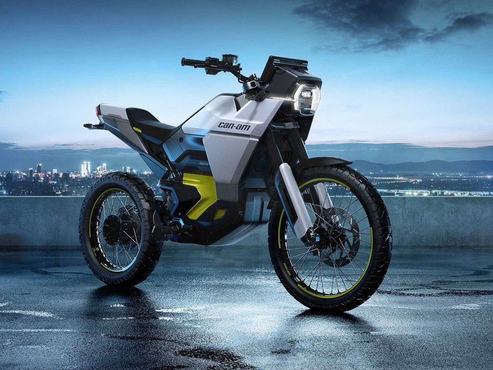 Here’s Your First Look At The CanAm Pulse And Origin Electric Motorcycles