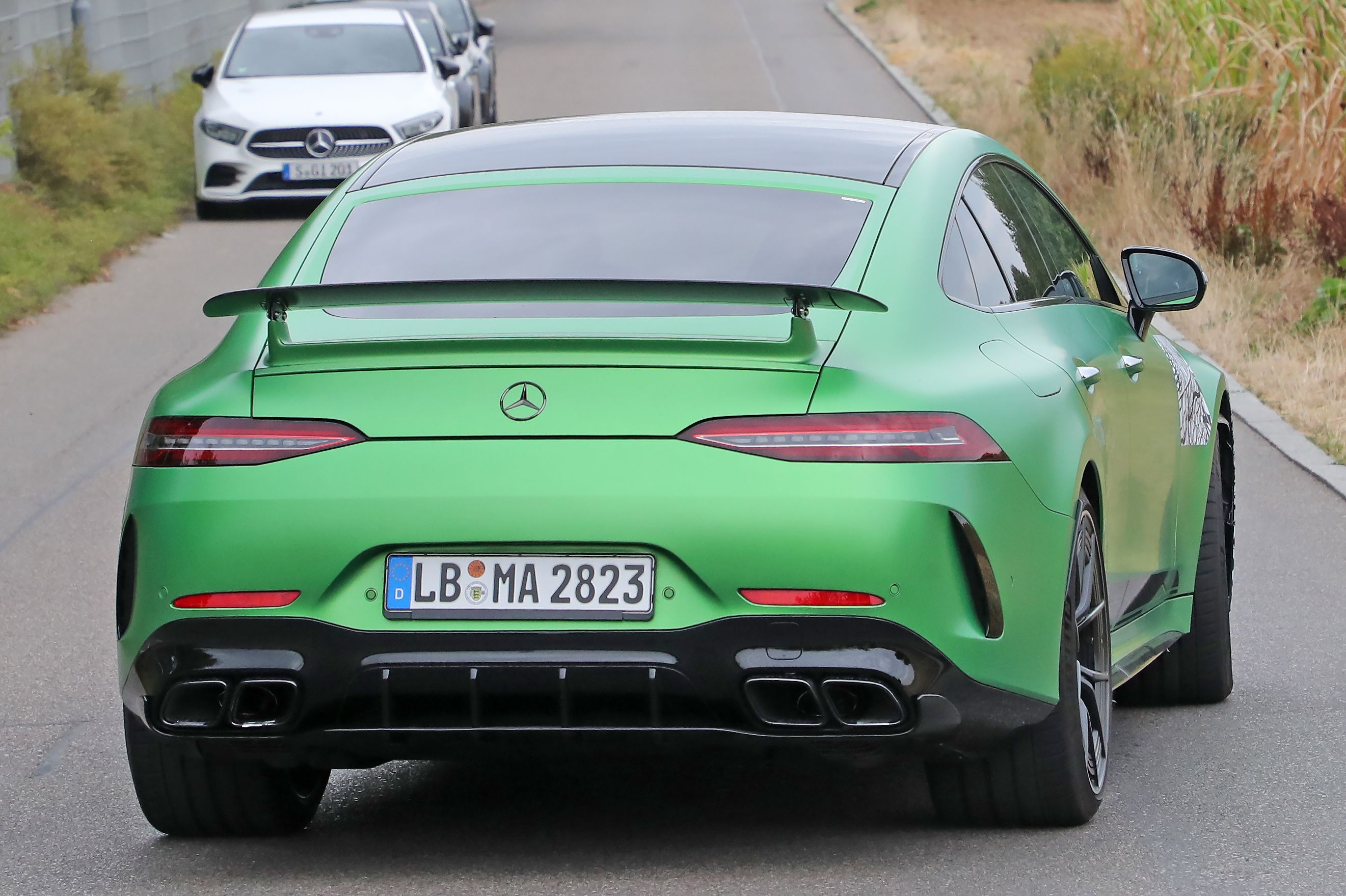 Spy Shots An Early Look at the 2025 MercedesAMG GT 4Door