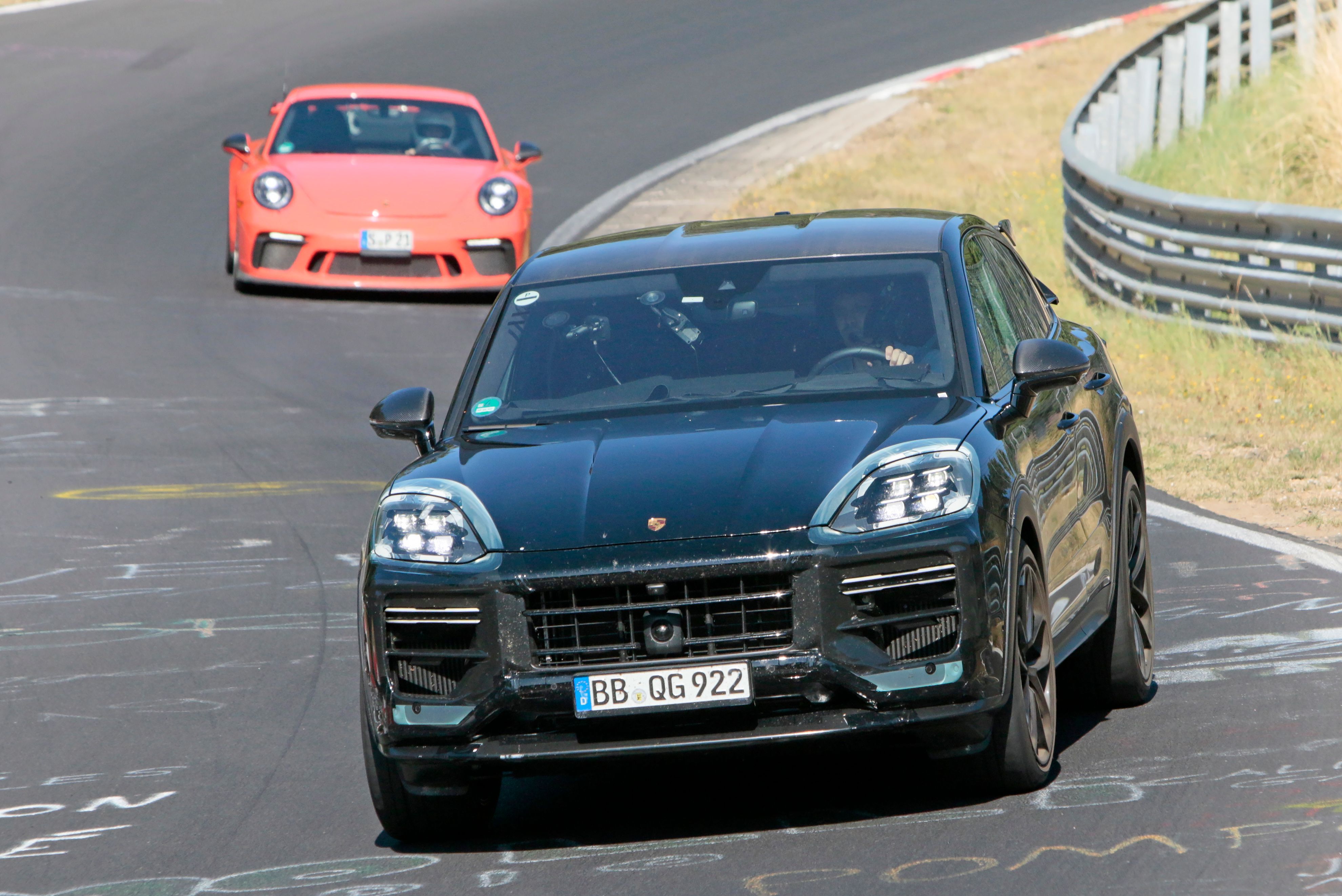 Spy Shots An Early Look at the 2023 Porsche Cayenne Turbo GT