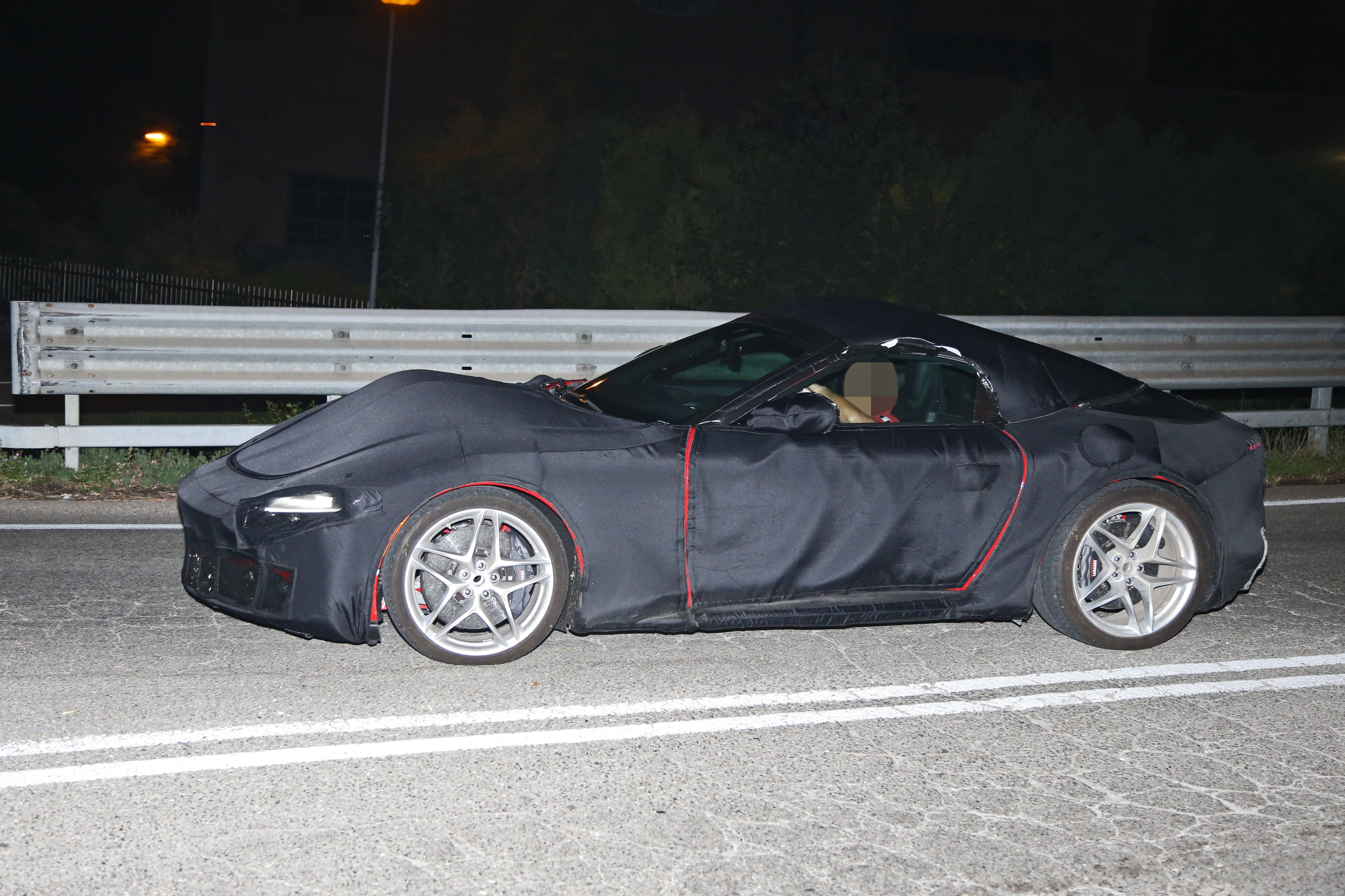 Spy Shots An Early Look At The Ferrari Roma Spider