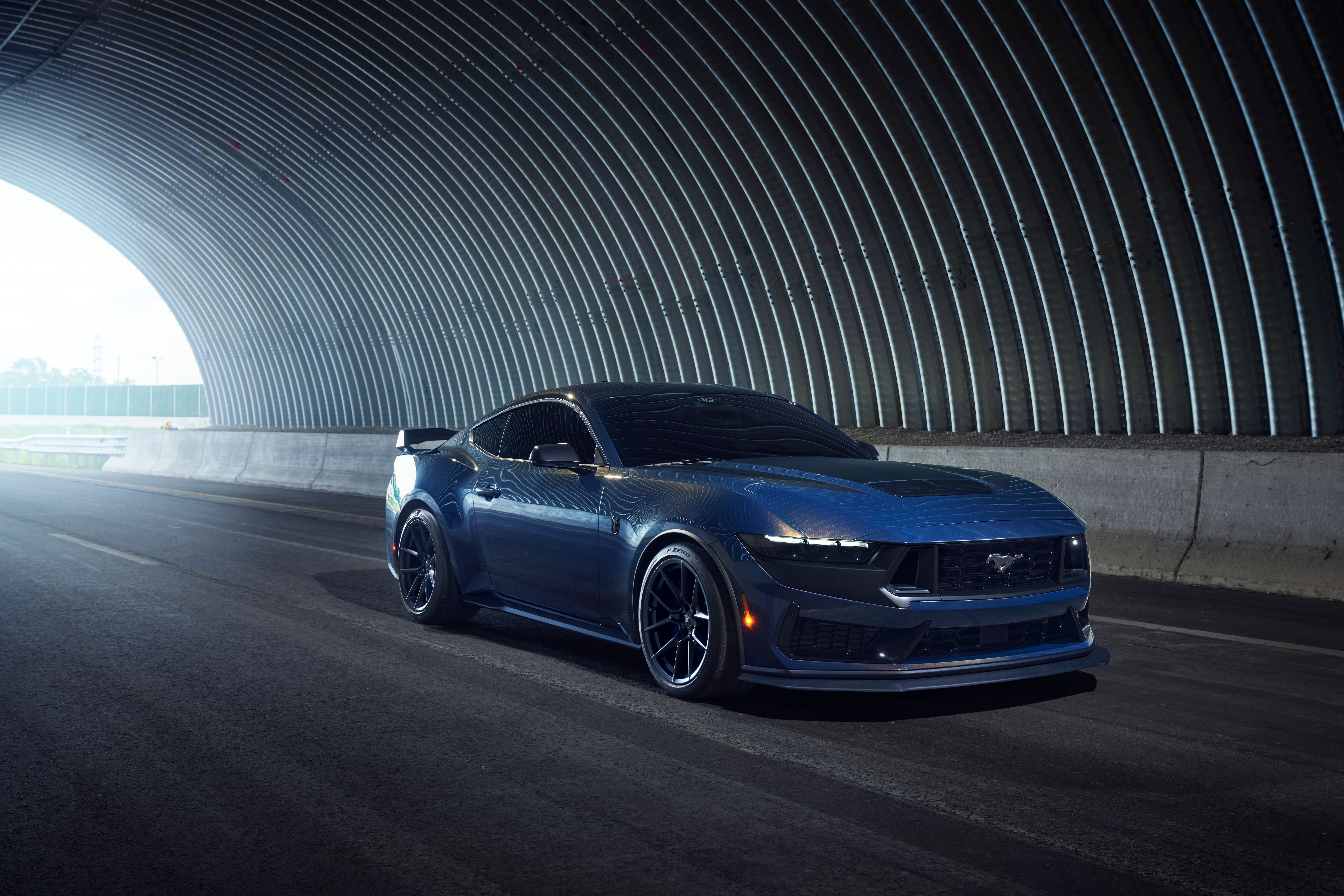 Blue 2024 Ford Mustang S650