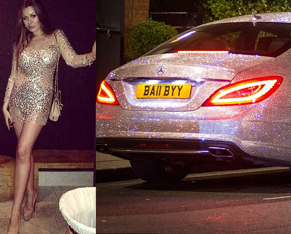 A Mercedes CLS covered with one million individual Swarovski crystals