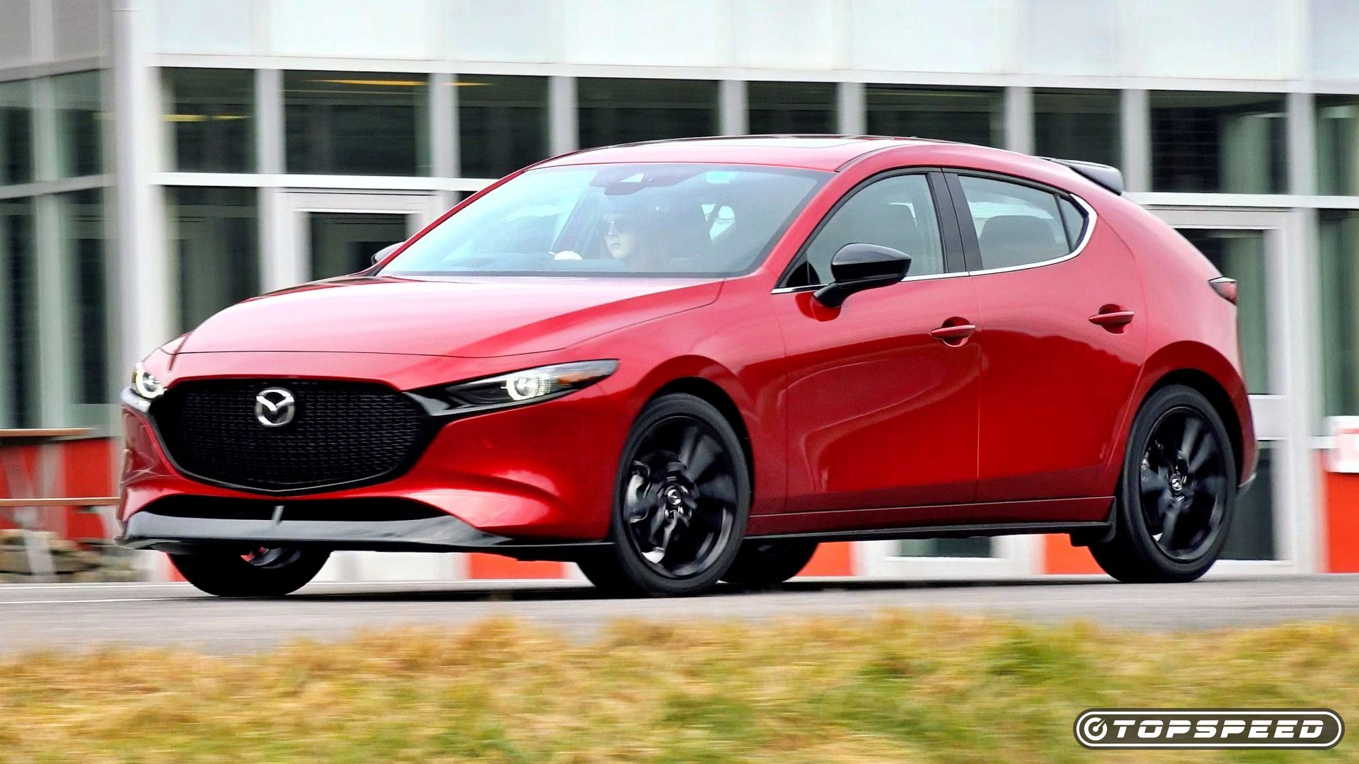 Red 2023 Mazda3 Hatchback