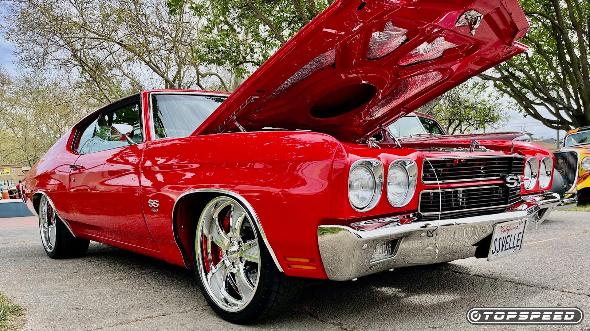 Second Generation Chevy Chevelle SS in Red and White