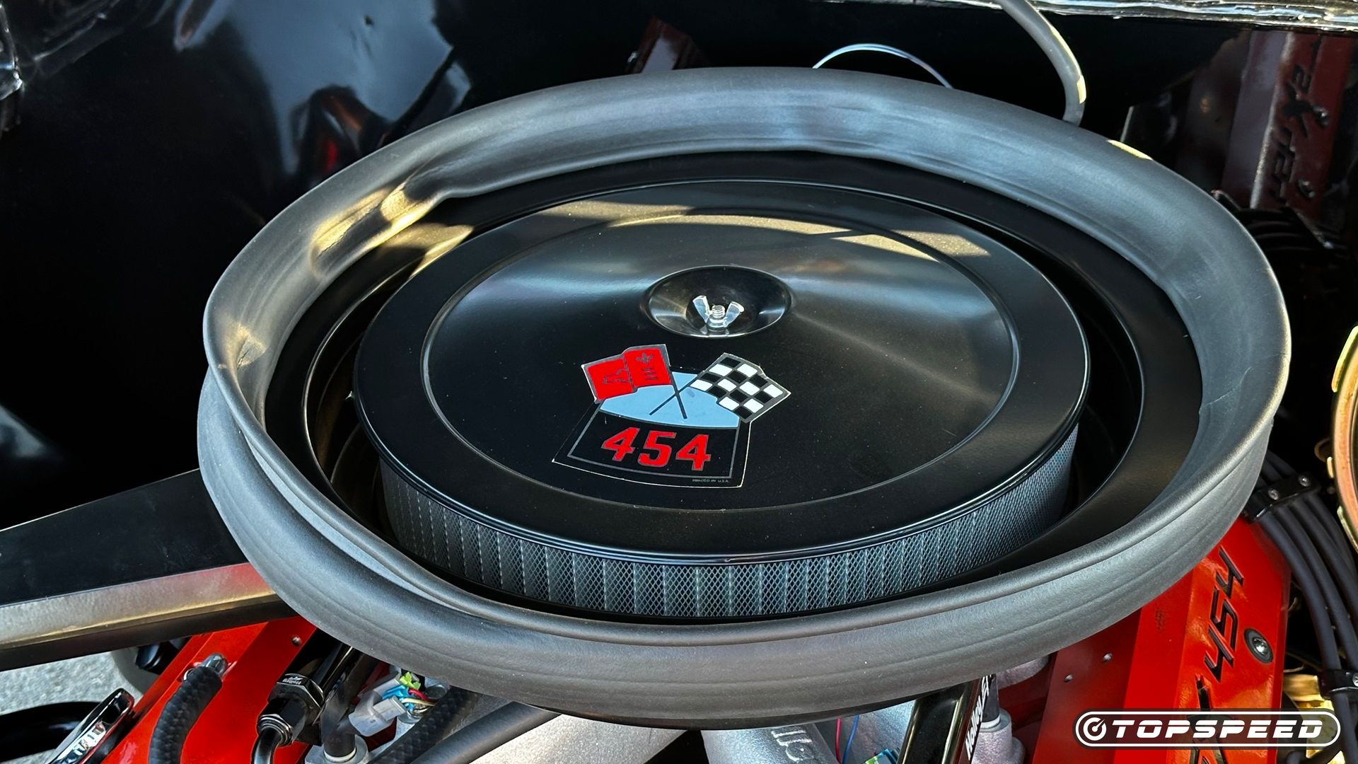 1970 Chevy Chevelle SS 454 Close Up View Engine Bay