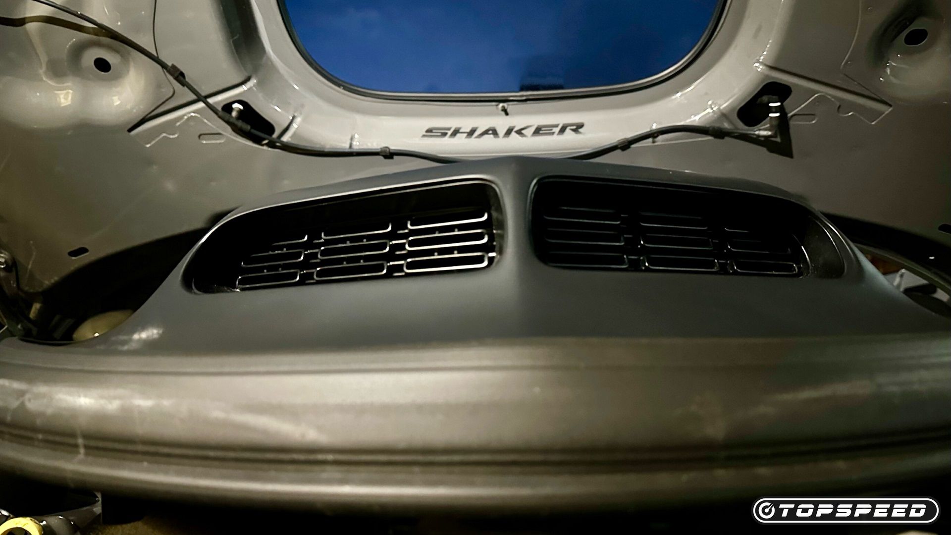 Shaker Graphic Under The Hood Of the Dodge Challenger Shakedown Last Call Edition