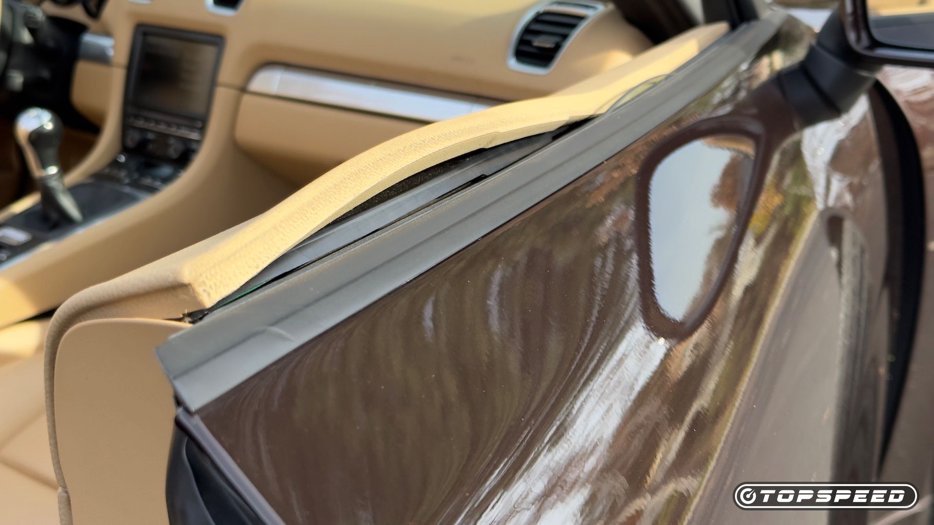 Delaminação do painel da porta 2013 Porsche Boxster