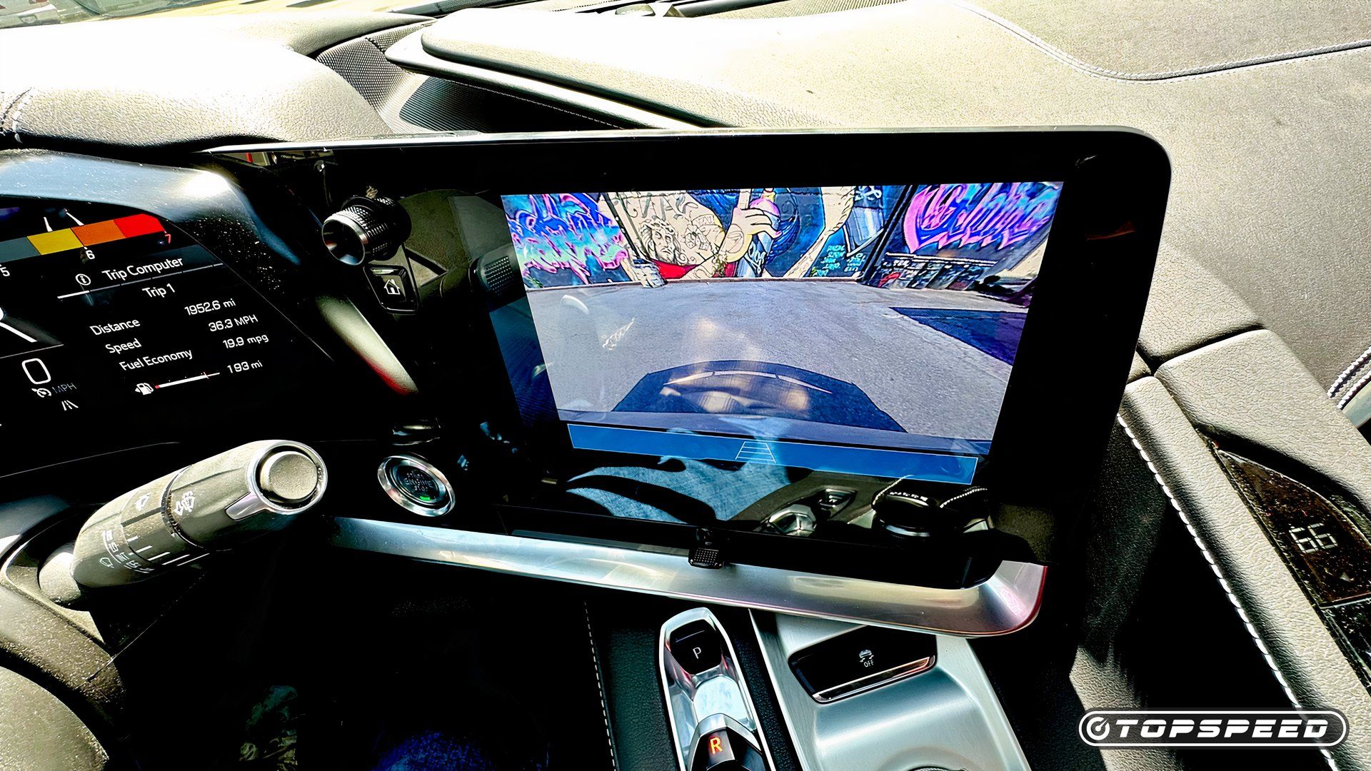 2024 Chevy Corvette C8 Back-Up Camera View On Infotainment Touchscreen