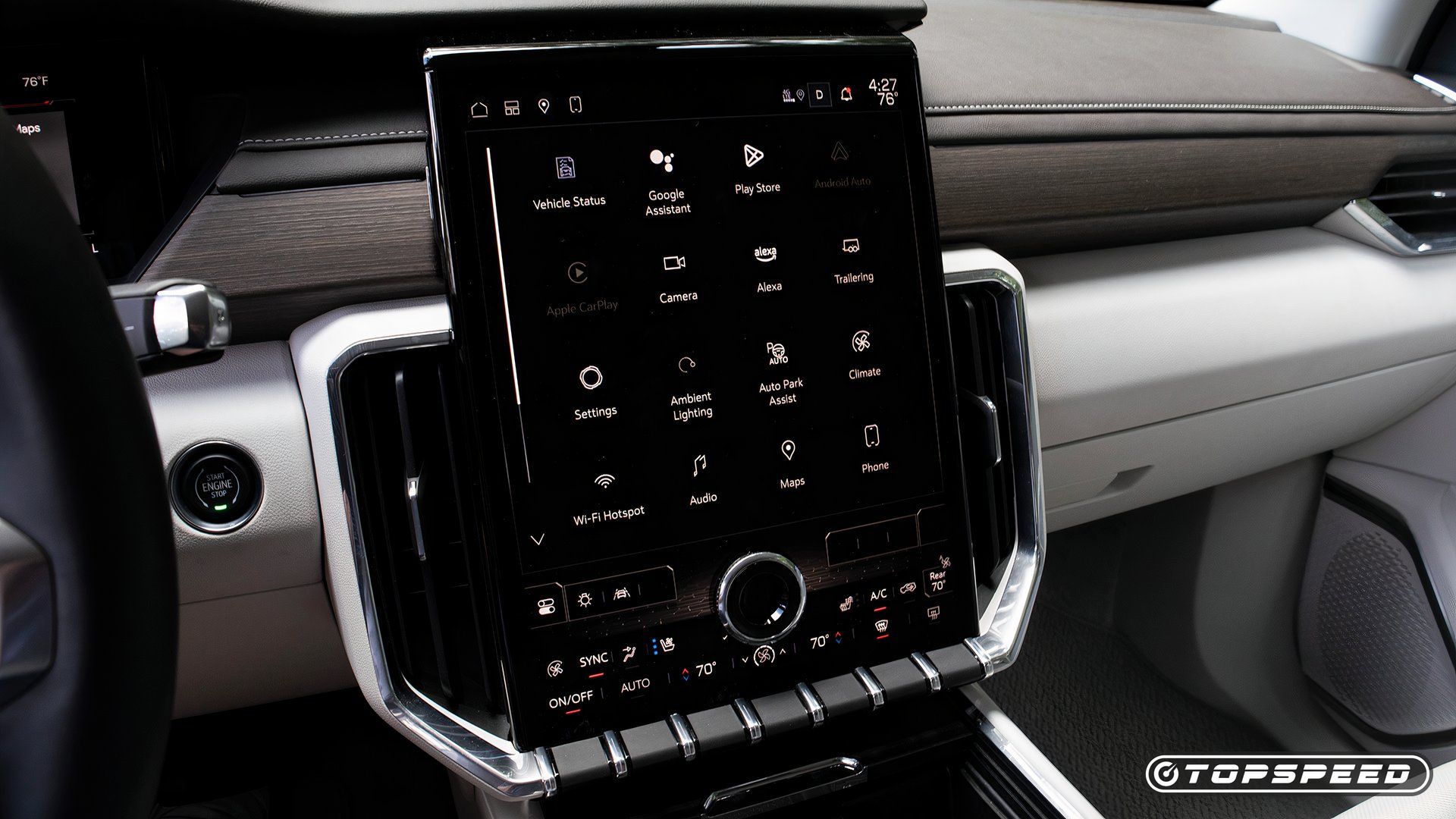 Sistema de informação e entretenimento GMC Acadia 2024 2 TopSpeed