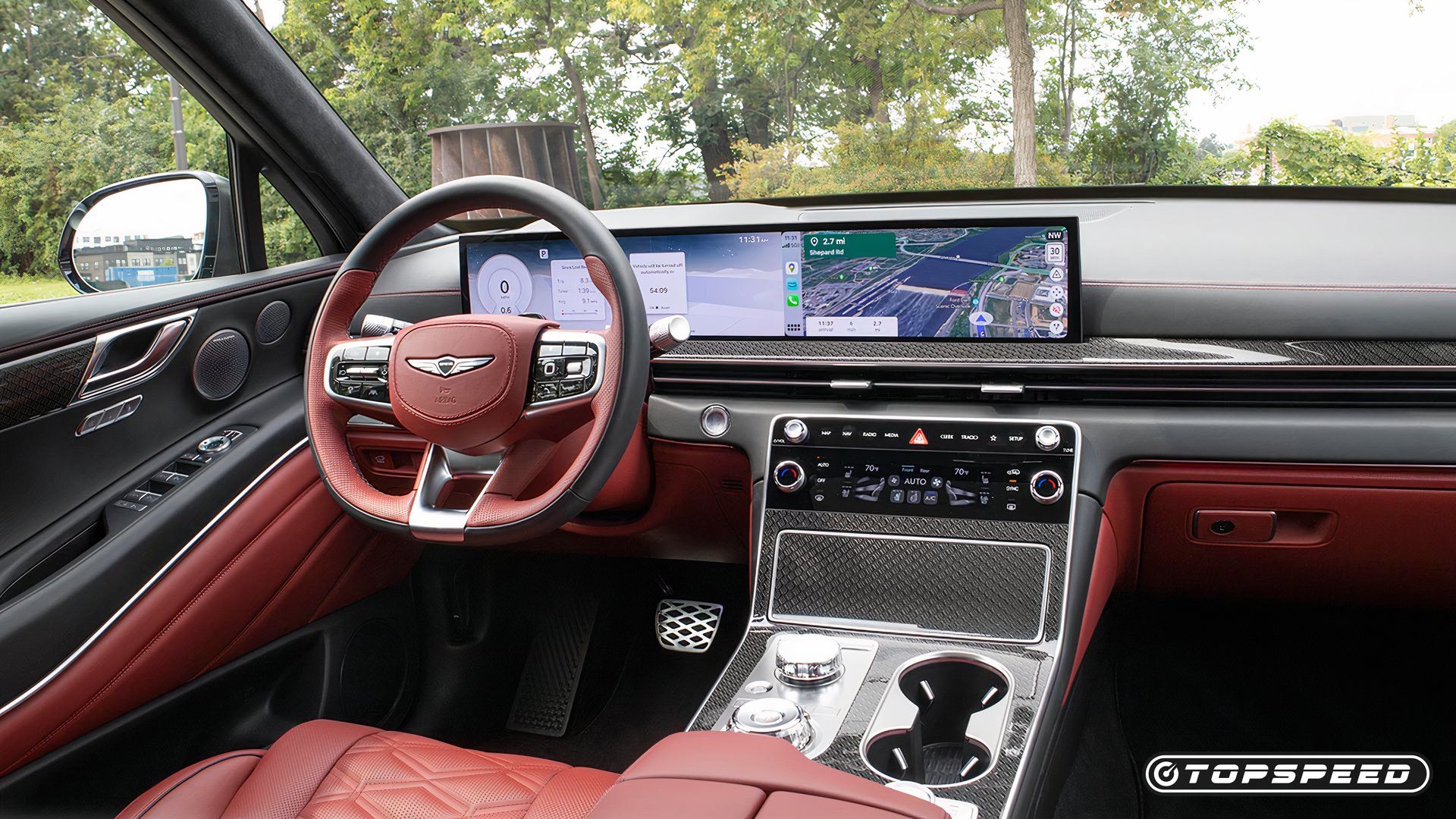 Painel do Genesis GV80 Coupe 2025 Velocidade máxima