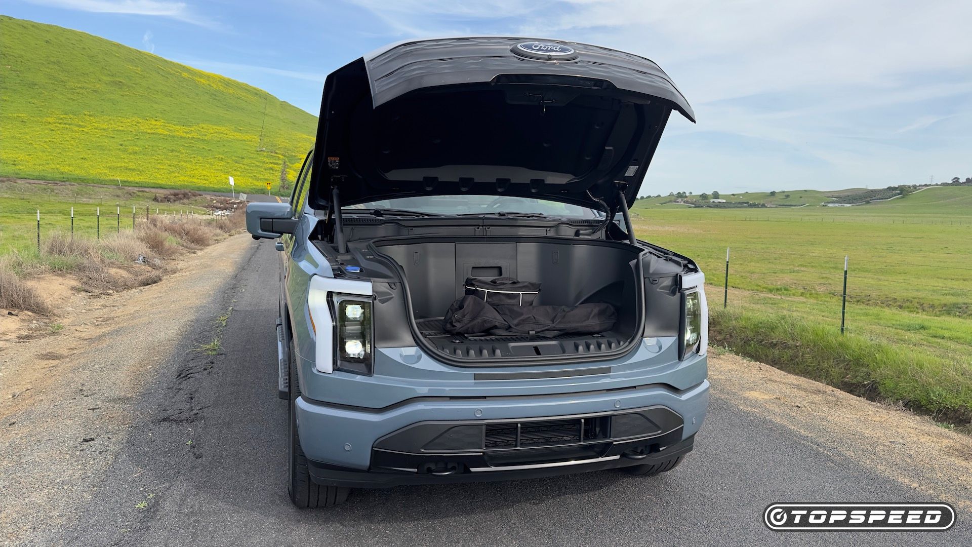 2024 Ford F-150 Lightning Exterior Front Trunk Open