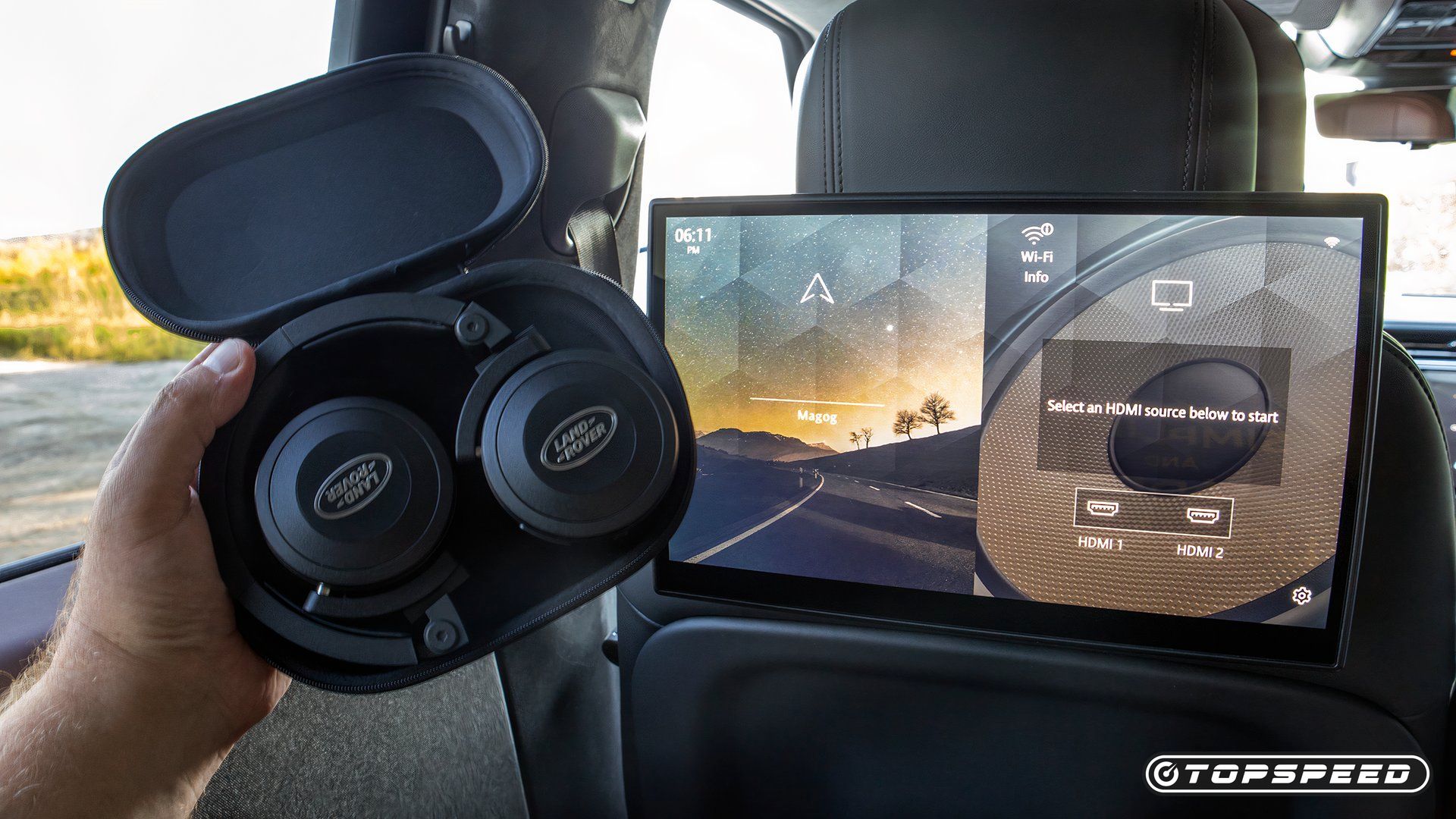 2024 Land Rover Range Rover Sport P550e Rear Entertainment 1 TopSpeed