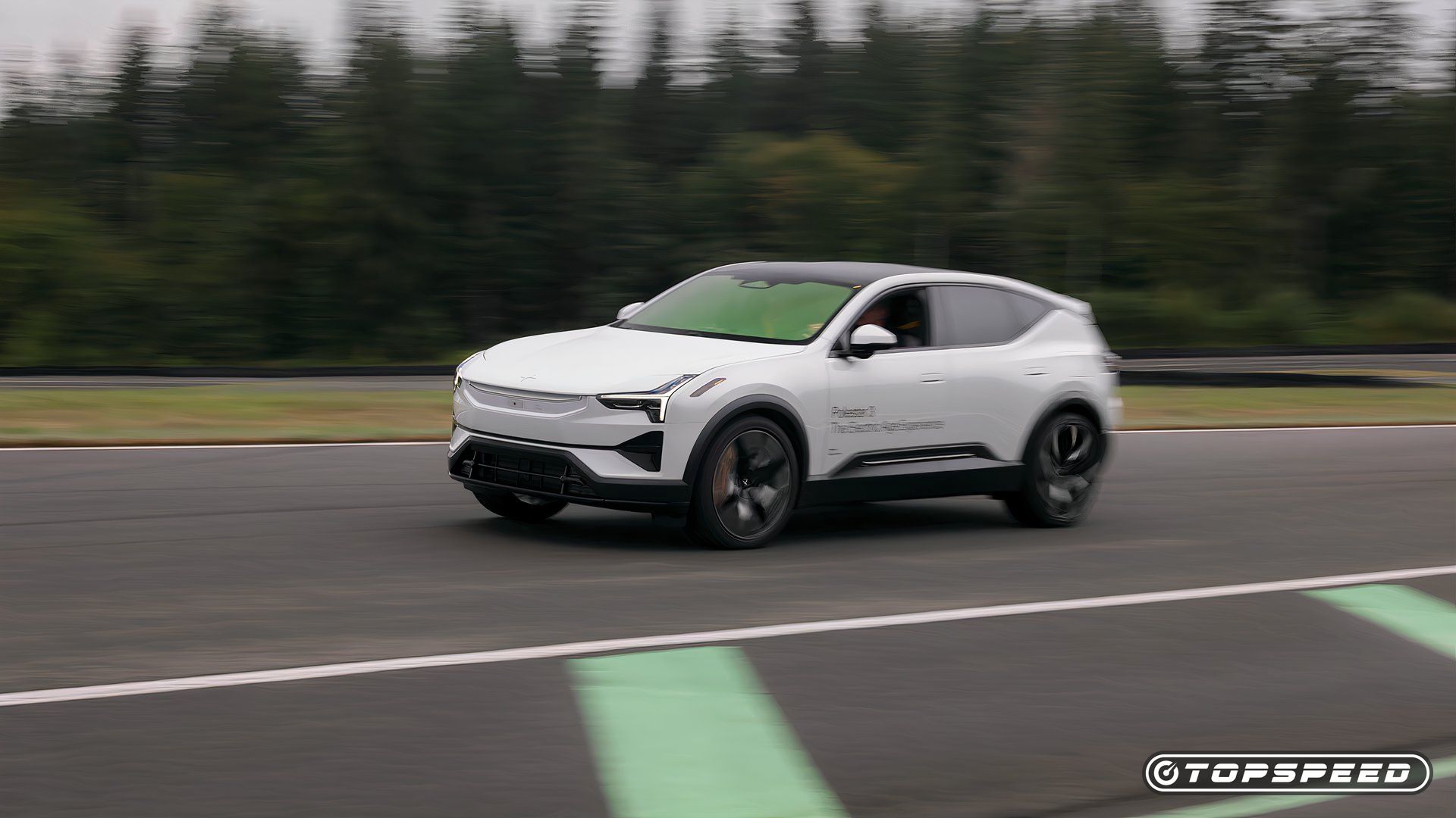 2025 Polestar 3 Driving Front Side TopSpeed-1