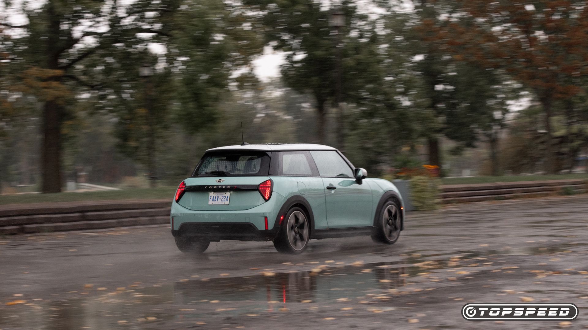 2025 MINI Cooper S Driving Rear Far TopSpeed