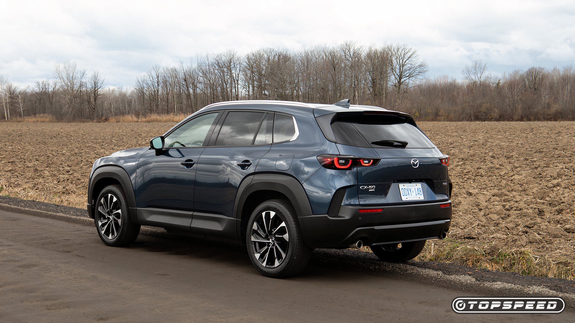 2025 Mazda CX-50 Hybrid Parked Side Rear TopSpeed