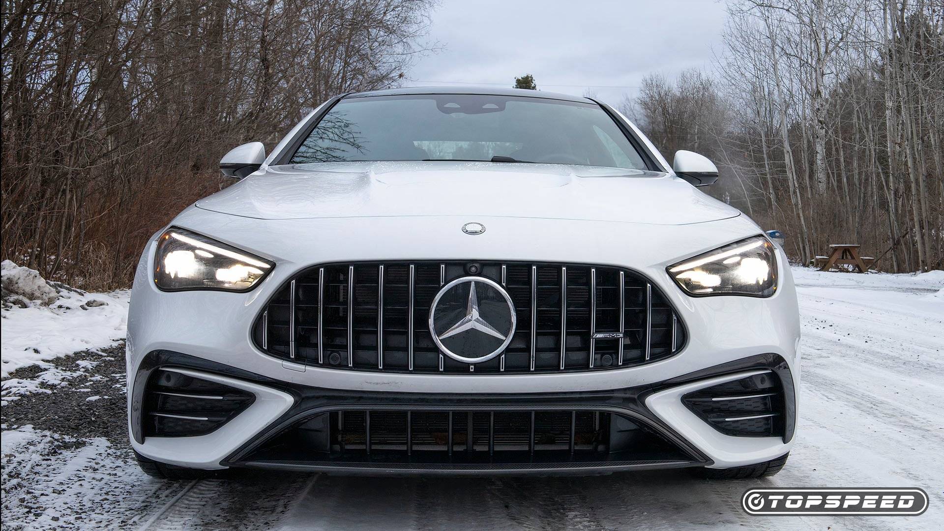 thumbnail image 2 of Chrome AMG Grille Logo Emblem - Fits CLA, CLS, GLK, ML, GT Models (Front) 2 of 5