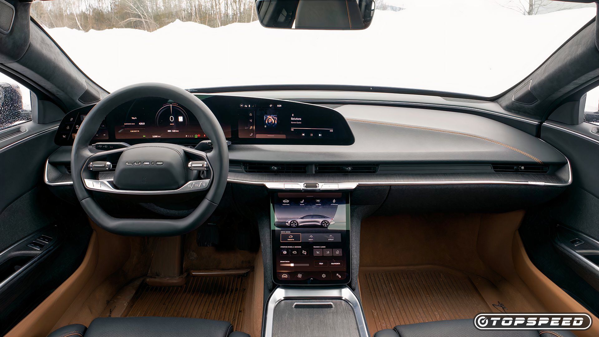2025 Lucid Air Touring Full Dashboard TopSpeed