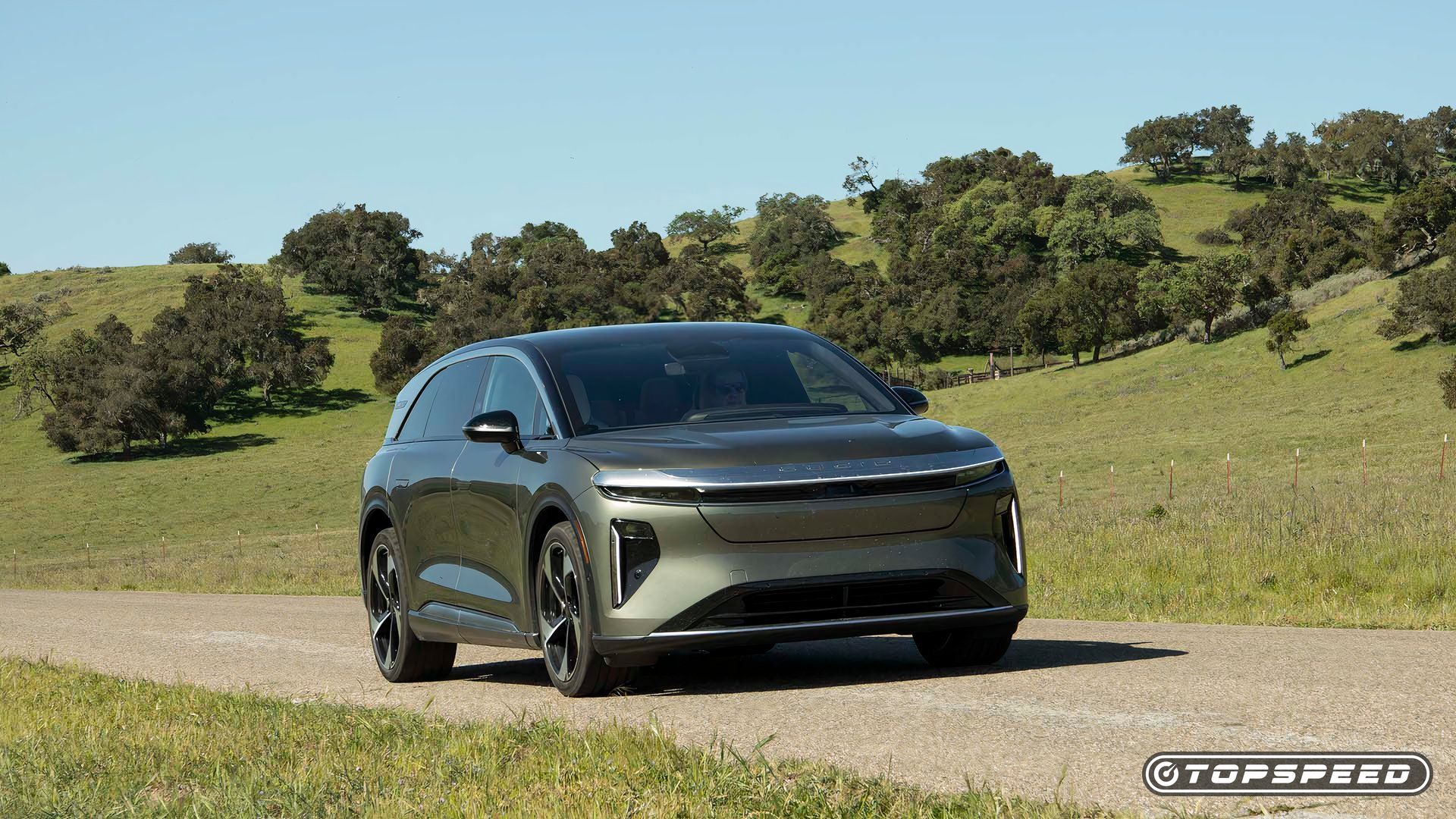 2025 Lucid Gravity Driving Front 1 TopSpeed