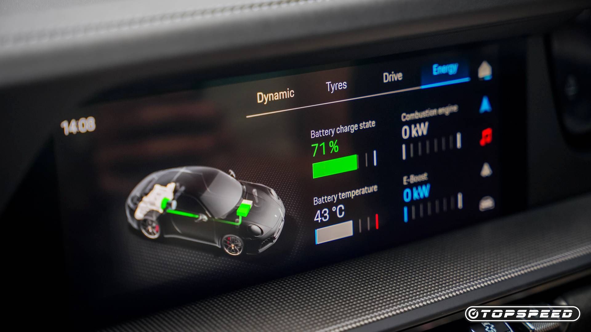 10.9-inch infotainment of the 2025 Porsche 911 Carrera GTS