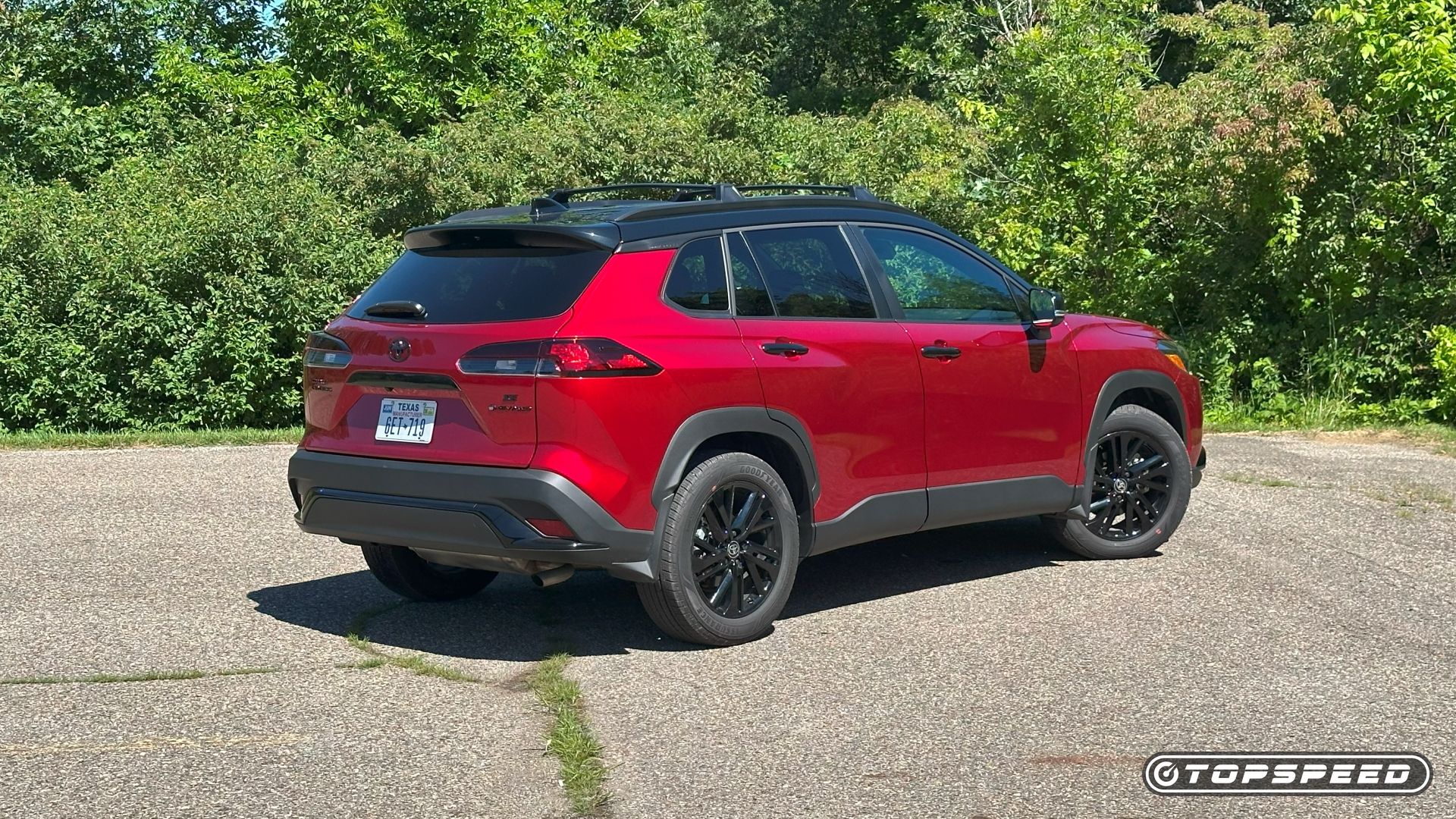 2025 Toyota Corolla Cross Hybrid Nightshade -- Rear Three-Quarter 03