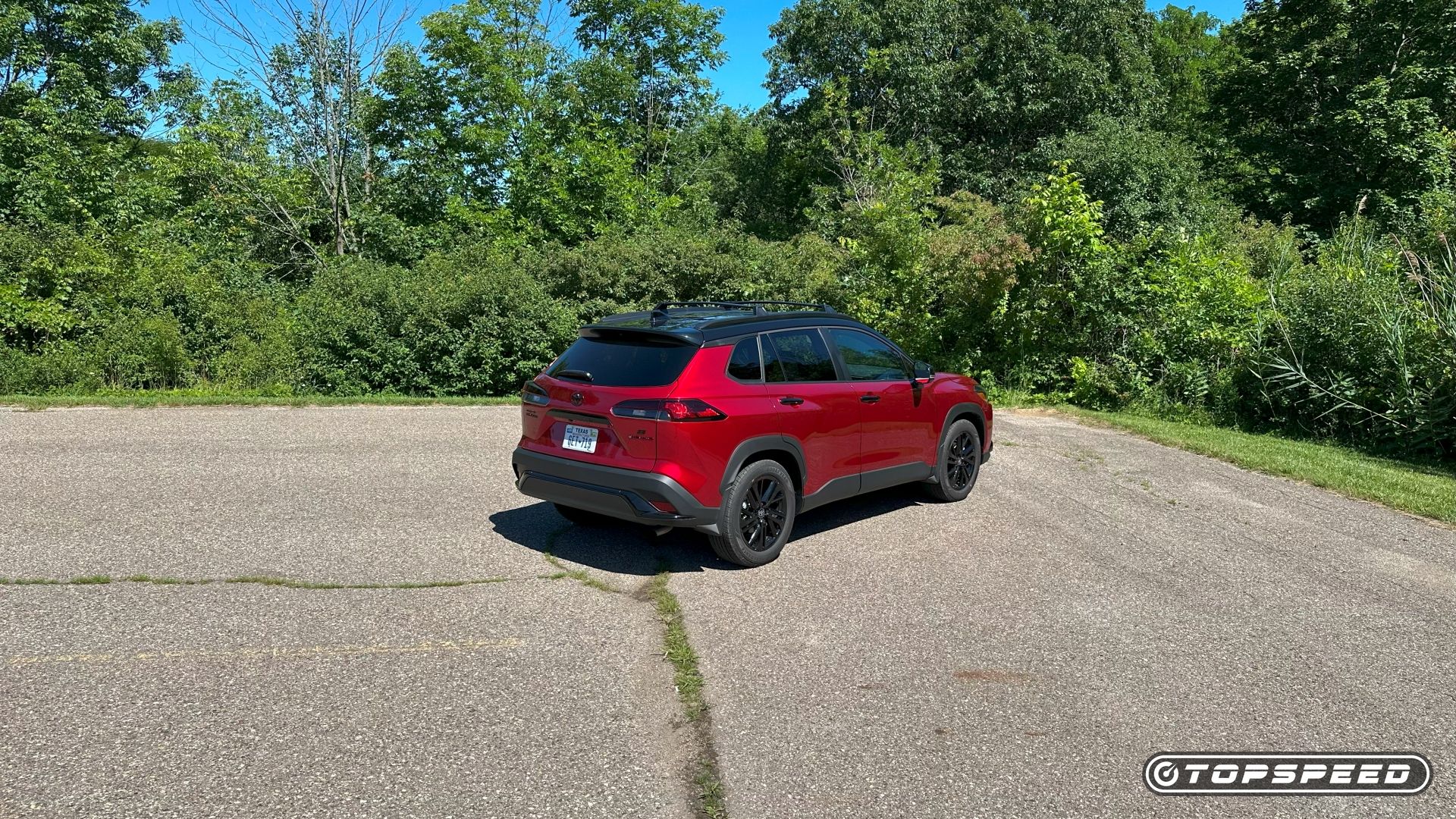 2025 Toyota Corolla Cross Hybrid Nightshade -- Rear Three-Quarter 04